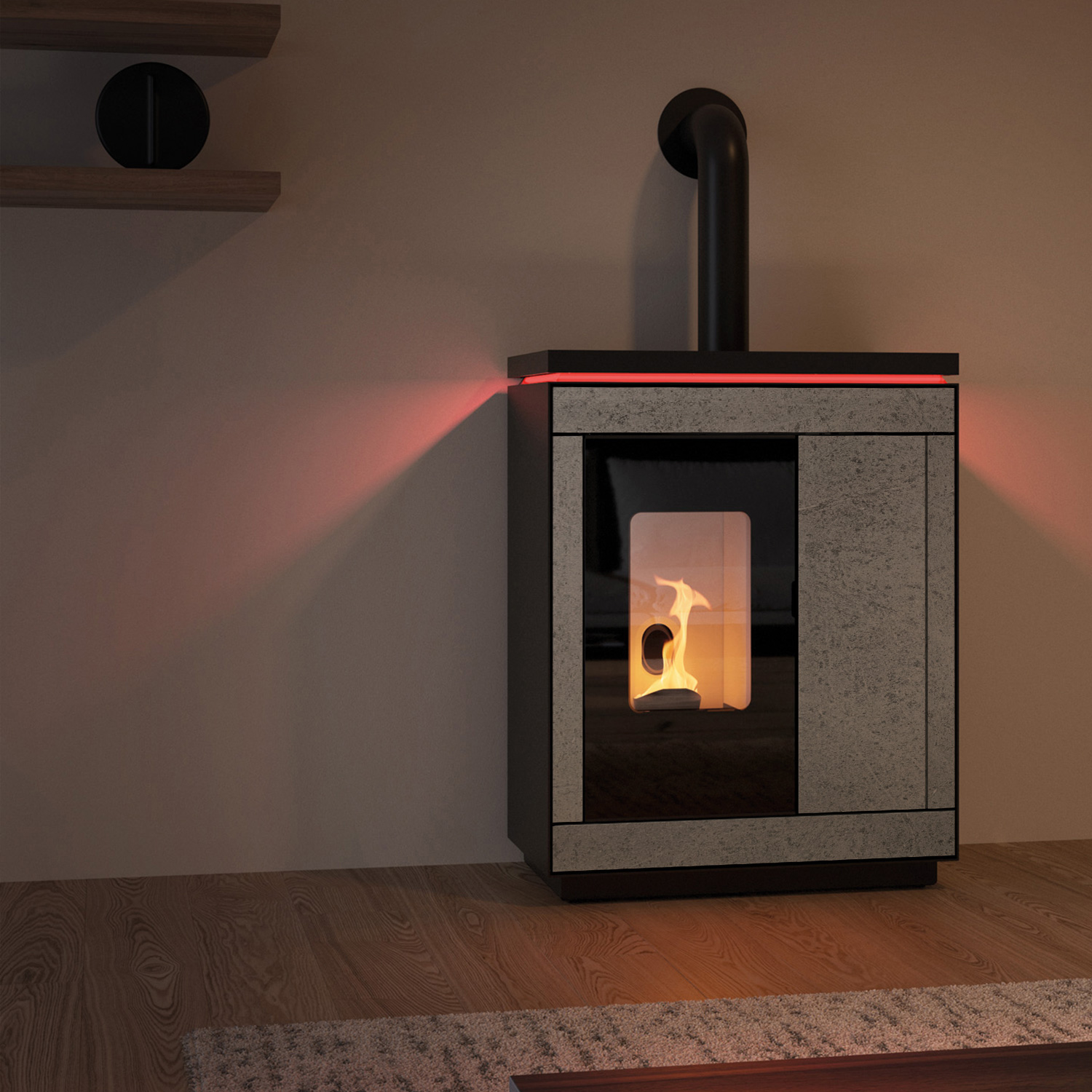 Olsberg Epana Pelletofen Naturstein Serpentin Olsberg Epana Pelletofen Naturstein Serpentin