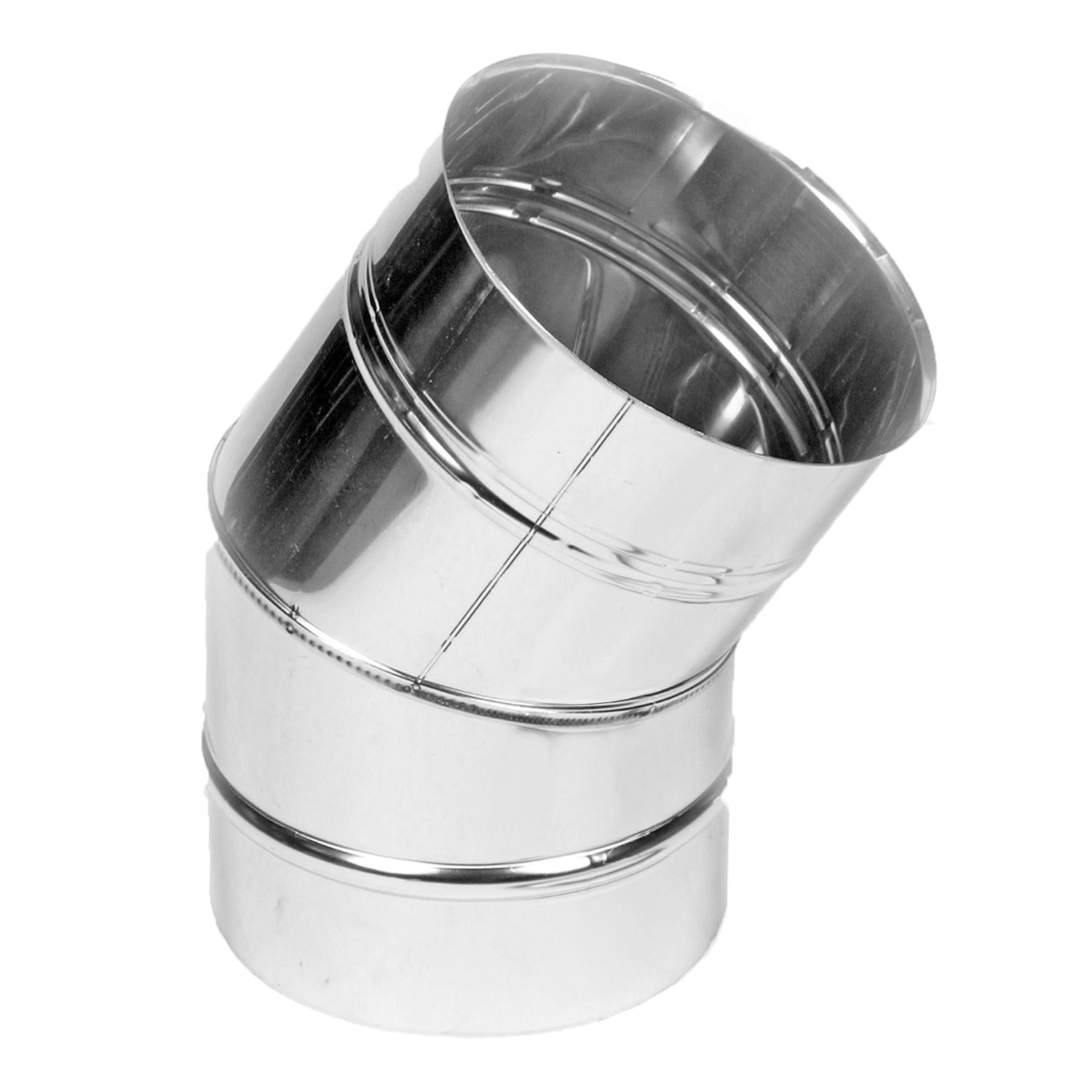 LEWO Schornstein einwandig 180 mm Bogen 30°