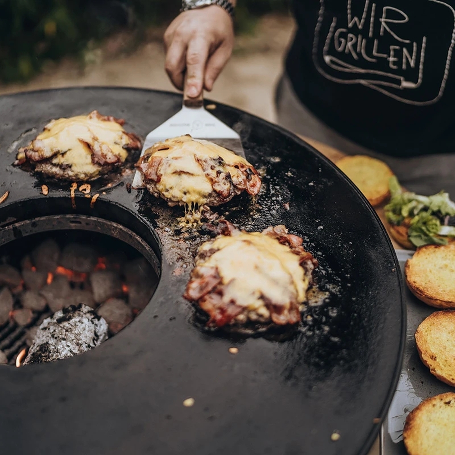 Moesta BBQ Spachtel für Feuerplatten / BBQ Disk