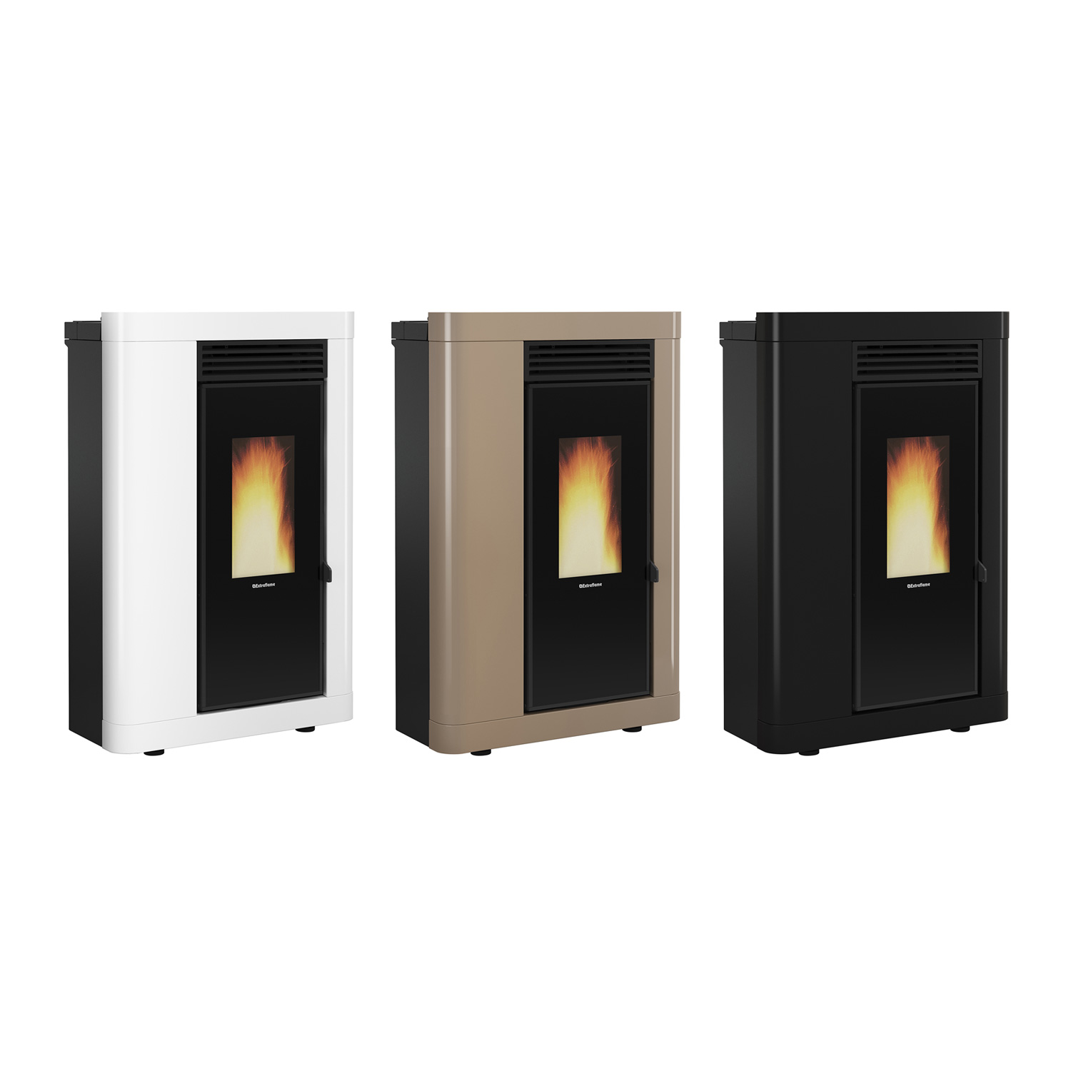 Extraflame Annabella AD EVO Pelletofen Stahl Weiß Extraflame Annabella AD EVO Pelletofen Stahl Weiß