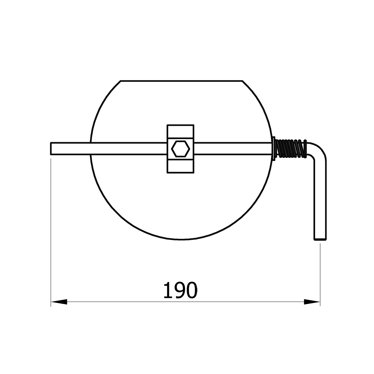 Raik Basic Drosselklappe 160mm gussgrau für Rauchrohr / Ofenrohr