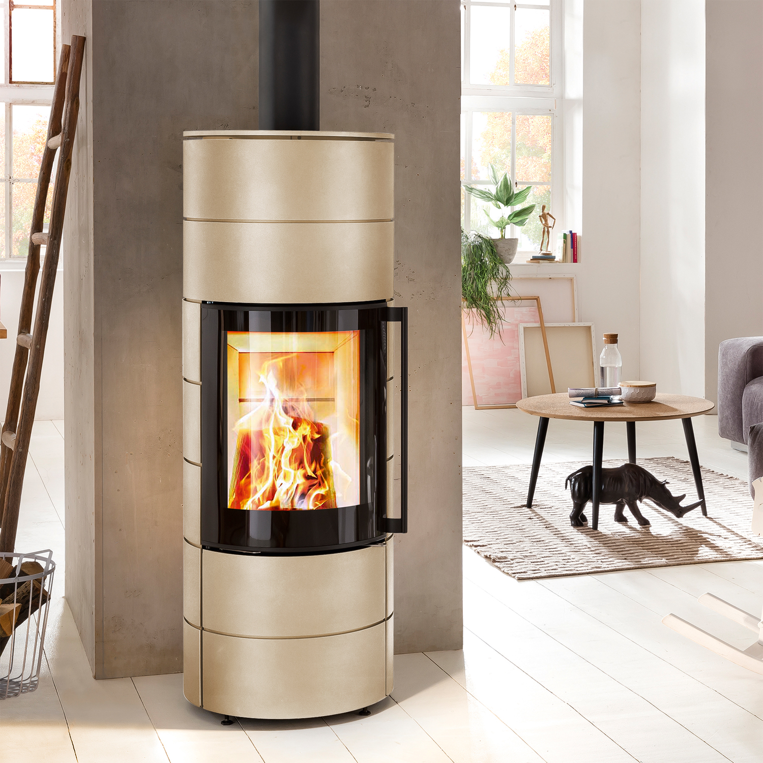 Spartherm ambiente a3 Kaminofen Stahl Perle RLU