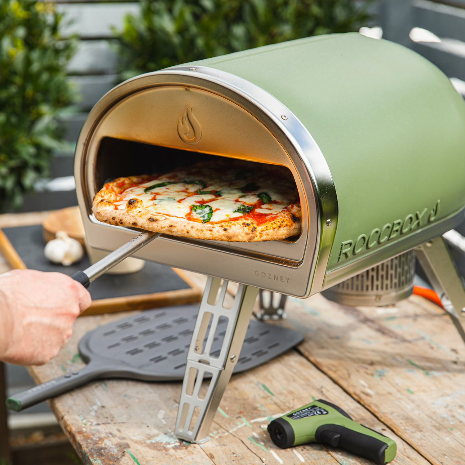 Gozney Roccbox Gas-Pizzaofen Olivgrün Gozney Roccbox Gas-Pizzaofen Olivgrün