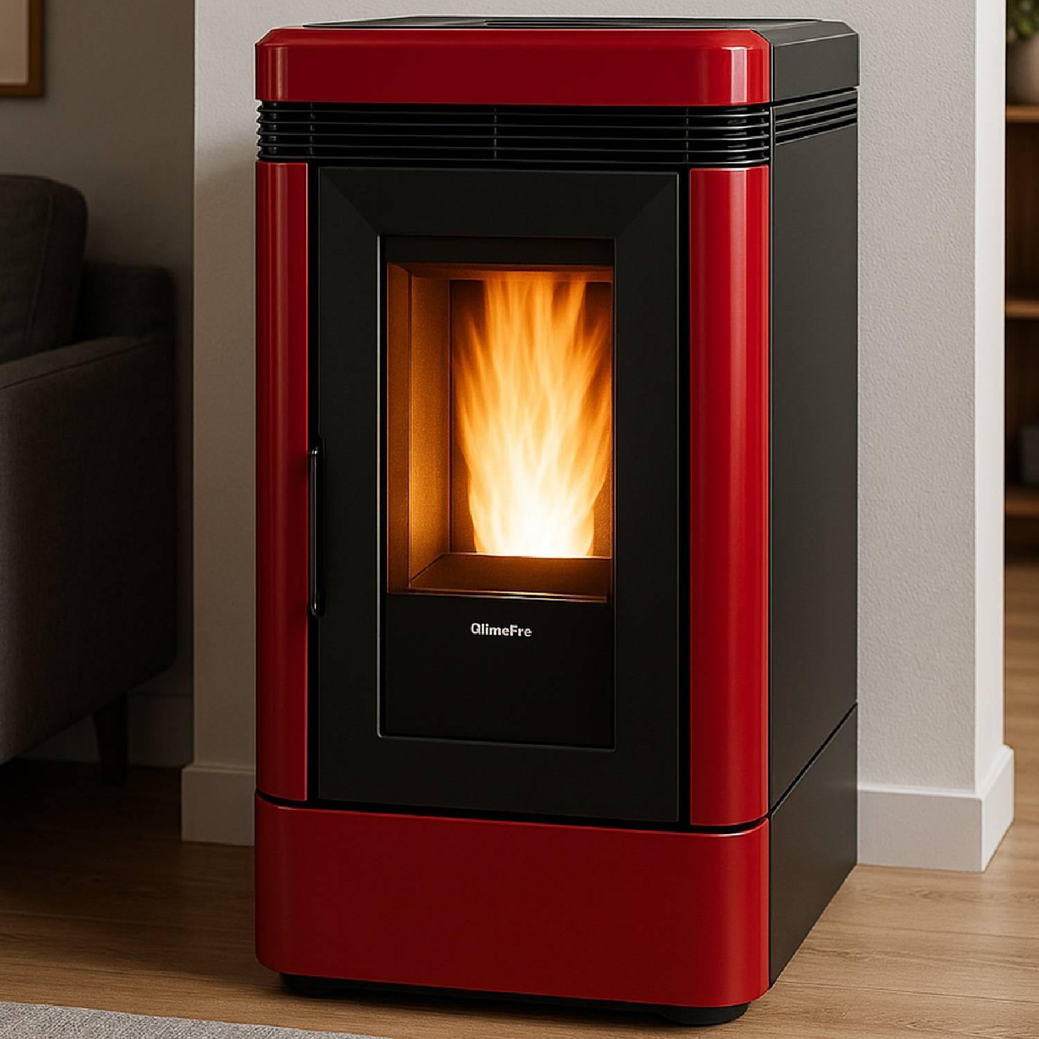 Extraflame LUCIA.16 - Bordeauxrot Pelletofen