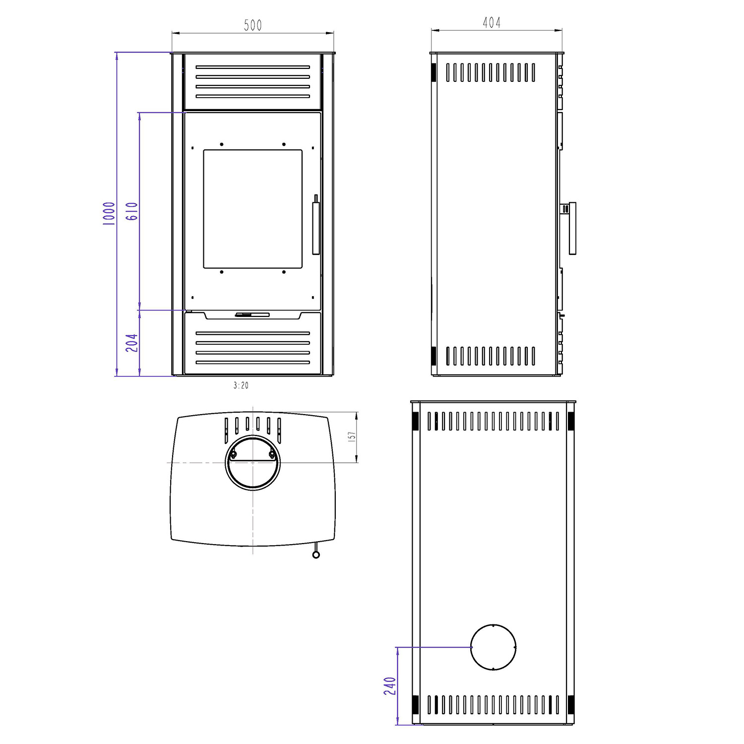 Wamsler Seto Kaminofen Stahl Schwarz Wamsler Seto Kaminofen Stahl Schwarz