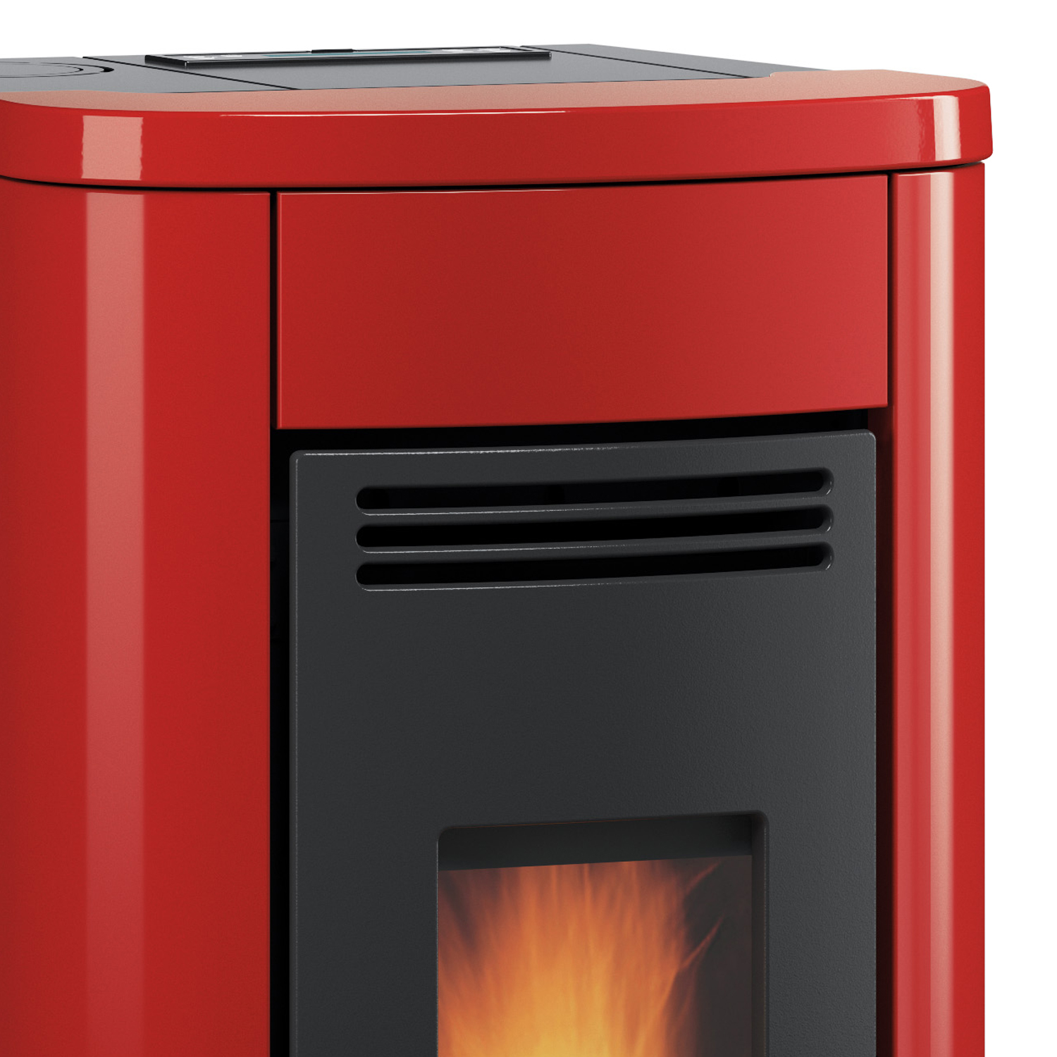 Extraflame Klaudia Plus Pelletofen Stahl Bordeaux