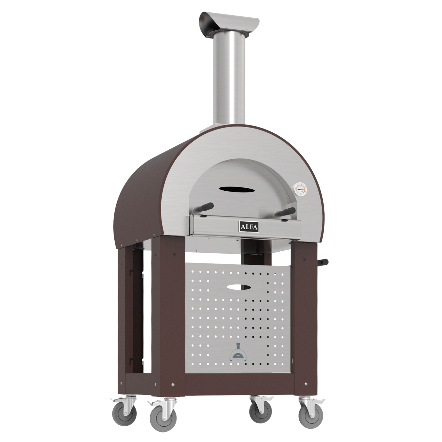 Alfa Forni Unterbau Kupfer für Pizzaofen 5 Minuti Alfa Forni Unterbau Kupfer für Pizzaofen 5 Minuti