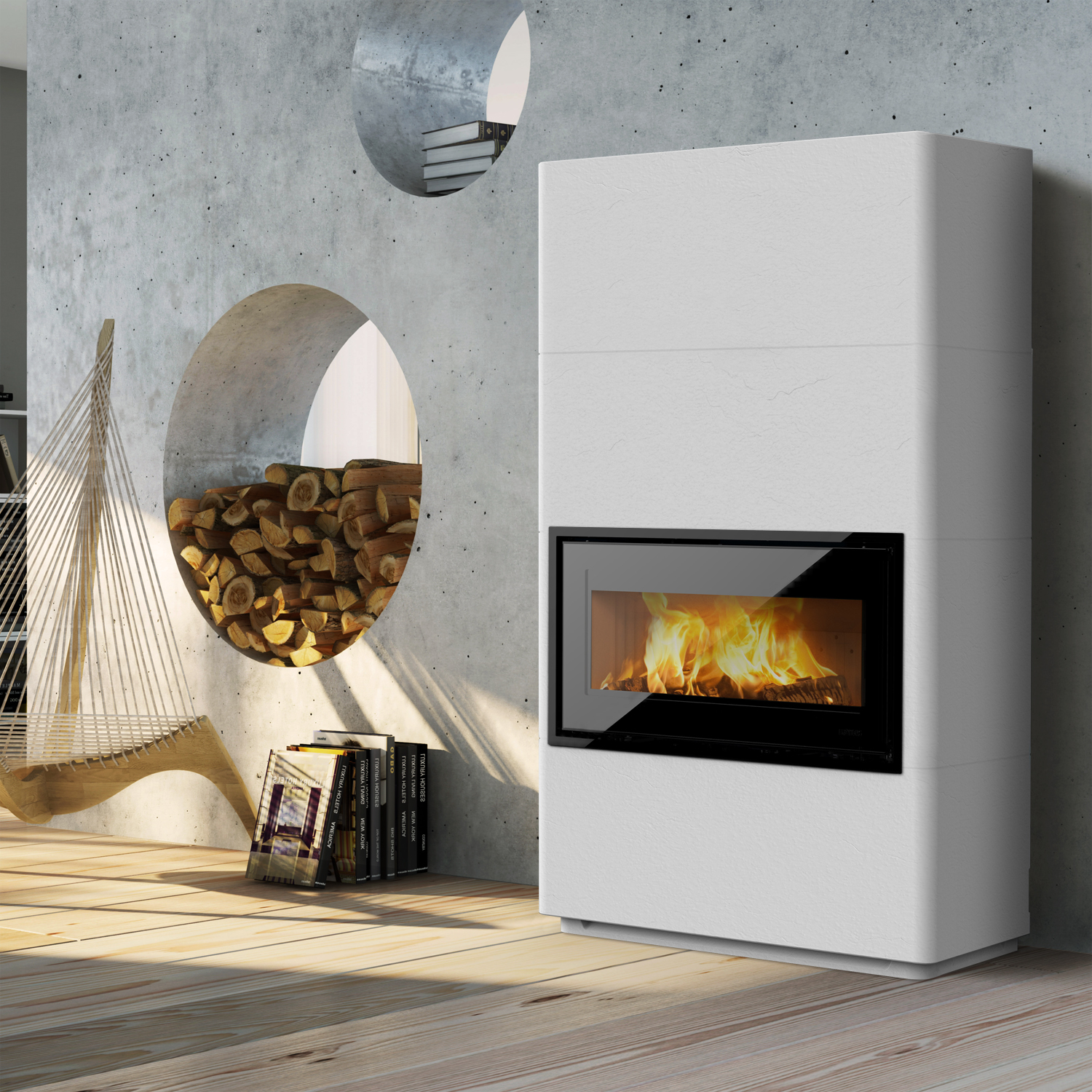 Lotus Beto 470W Plus Kaminofen Magic Tür, Topplatte Grau, Rauchabgang hinten Lotus Beto 470W Plus Kaminofen Magic Tür, Topplatte Grau, Rauchabgang hinten