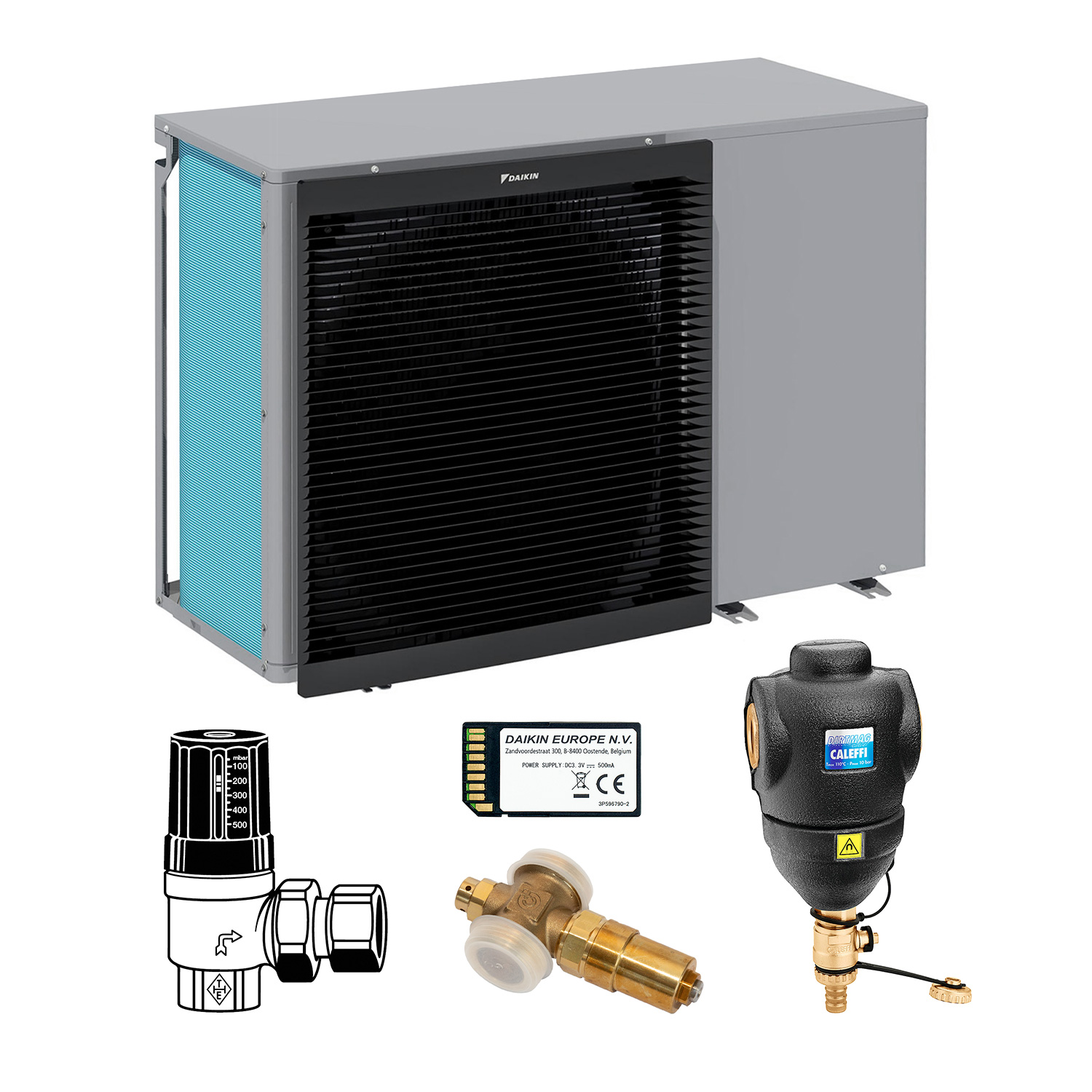 DAIKIN Altherma 3 M Baugröße 11 Monoblock-Wärmepumpe 11 kW – Set für Fußbodenheizung ohne Trinkwarmwasserbereitung