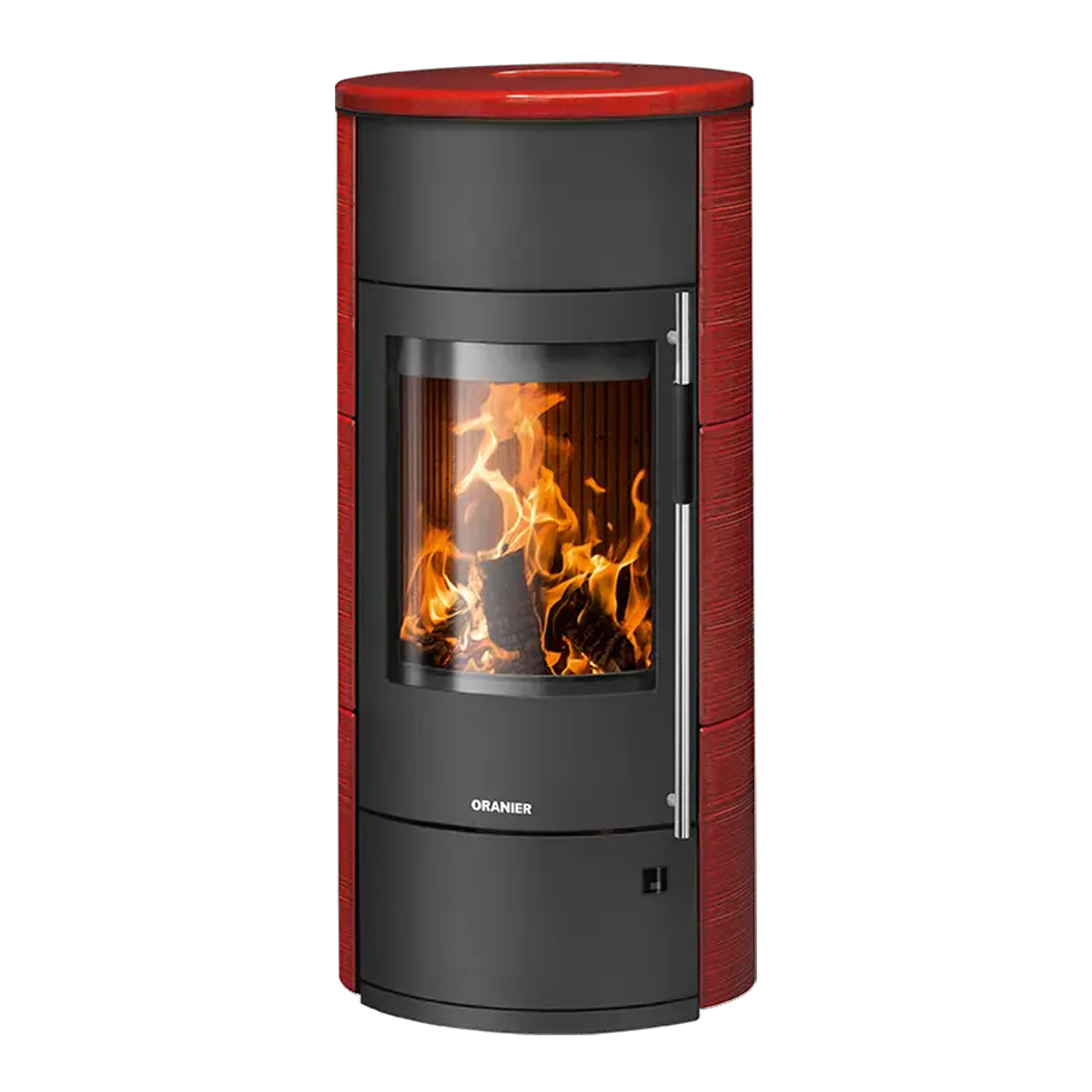 Oranier Polar Neo Aqua wasserführender Kaminofen Keramik Paprikarot