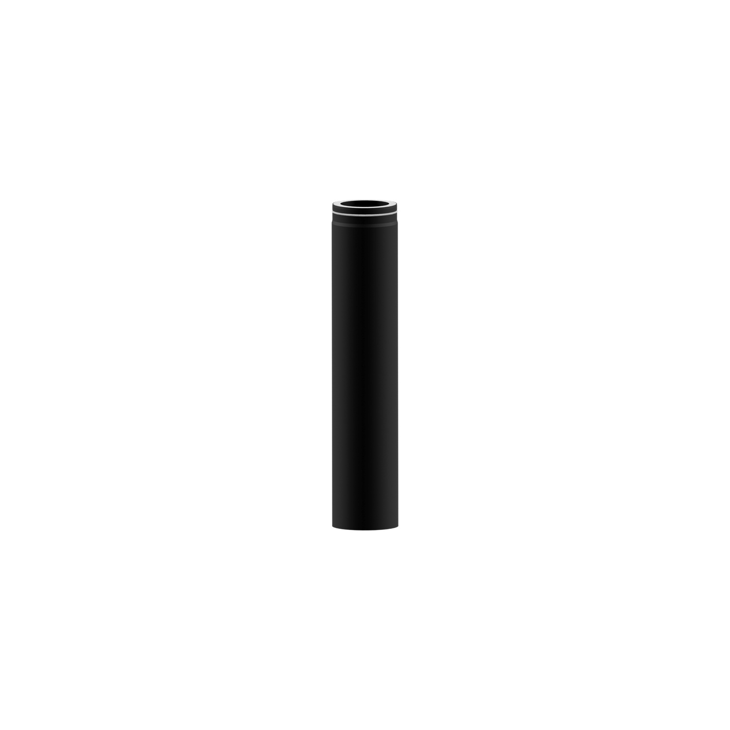 Raik Lifestyle DUO Längenelement 120mm schwarz L: 1000mm für Rauchrohr / Ofenrohr
