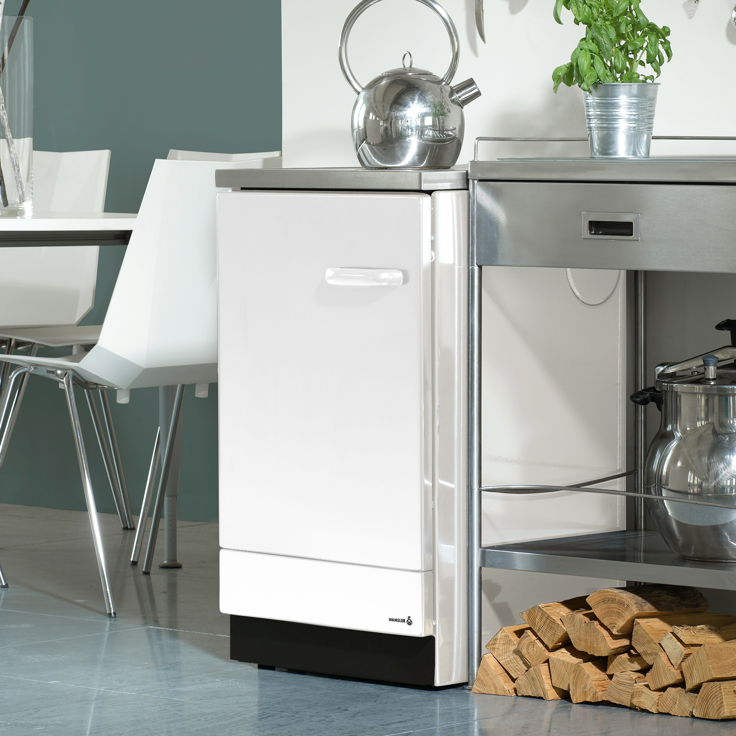 Wamsler K 155 S Küchenofen Stahl Weiß Wamsler K 155 S Küchenofen Stahl Weiß