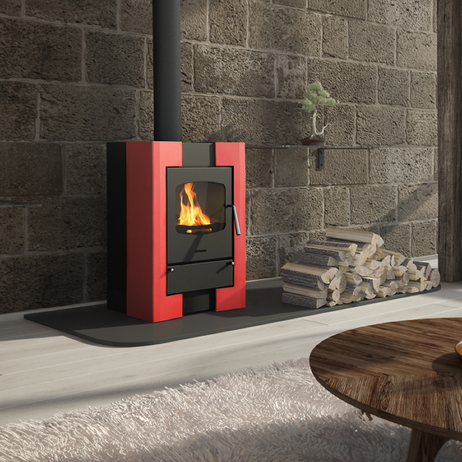 Kaminofen HS Flamingo ESPO 1 Purple Kaminofen HS Flamingo ESPO 1 Purple