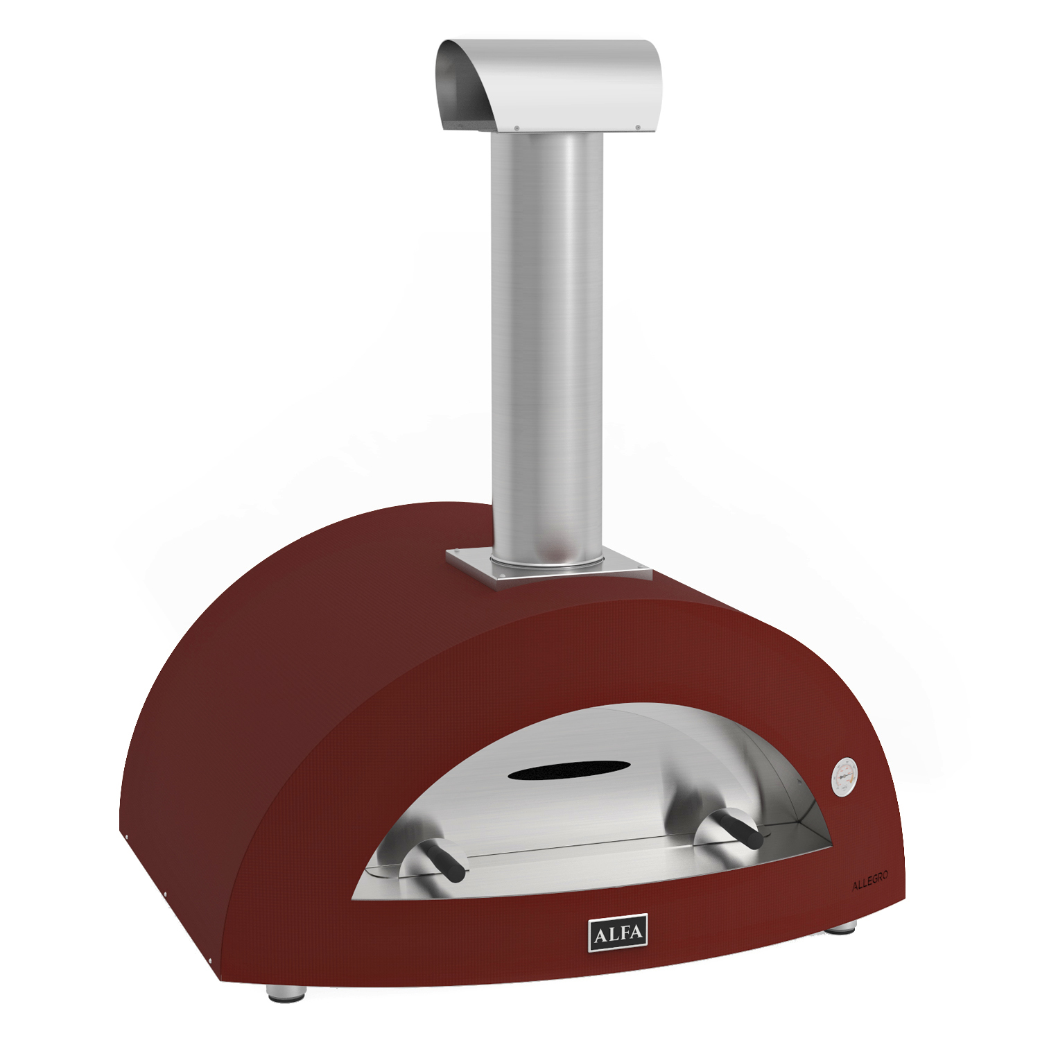 Alfa Forni Pizzaofen Allegro Antikrot ohne Unterbau + Ventura Pizza-Set (4-tlg.) gratis