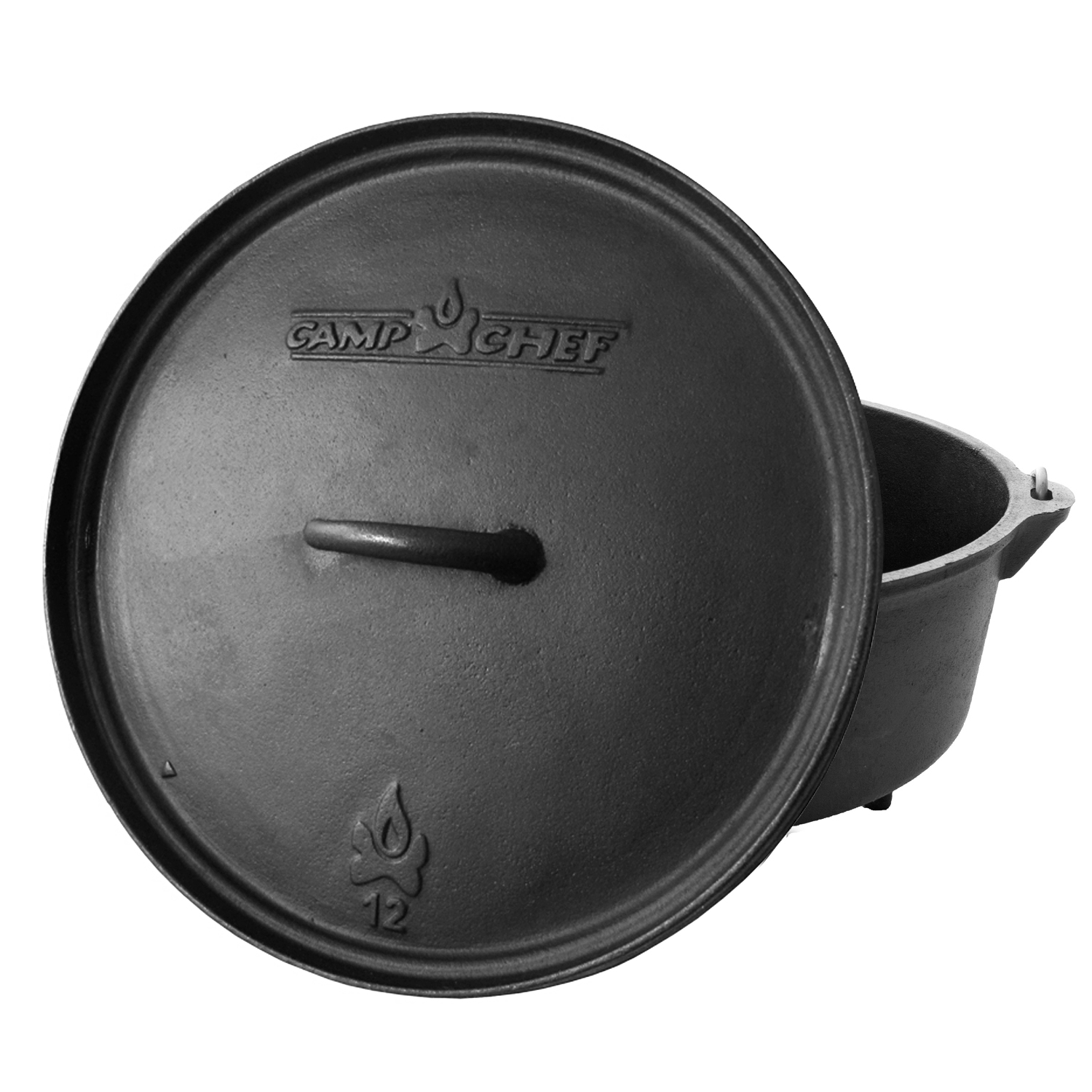 Camp Chef Set: Classic Dutch Oven SDO-12 mit Profi-Deckelheber, Hot Pad und Reinigungsschaber Camp Chef Set: Classic Dutch Oven SDO-12 mit Profi-Deckelheber, Hot Pad und Reinigungsschaber