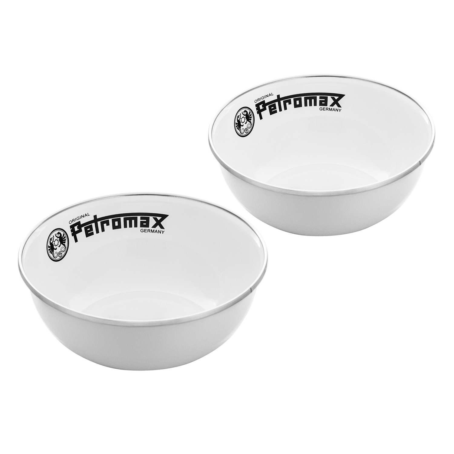 Petromax Emaille-Schalen Weiß 2er-Set 500 ml Petromax Emaille-Schalen Weiß 2er-Set 500 ml