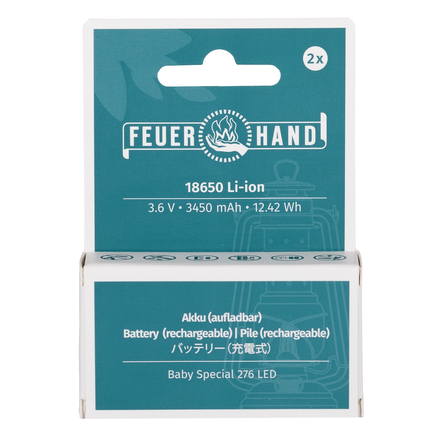 Feuerhand Akku für Baby Special 276 LED Laternen (2 Stück)