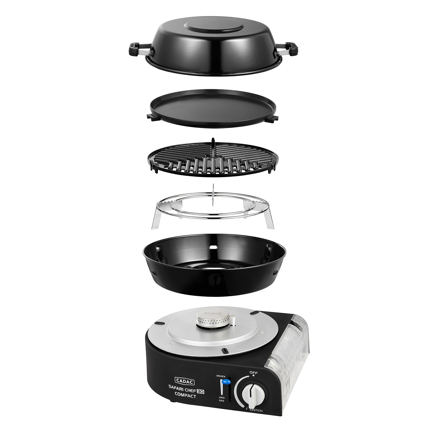 Cadac Safari Chef 30 Compact Deluxe Gasgrill Cadac Safari Chef 30 Compact Deluxe Gasgrill