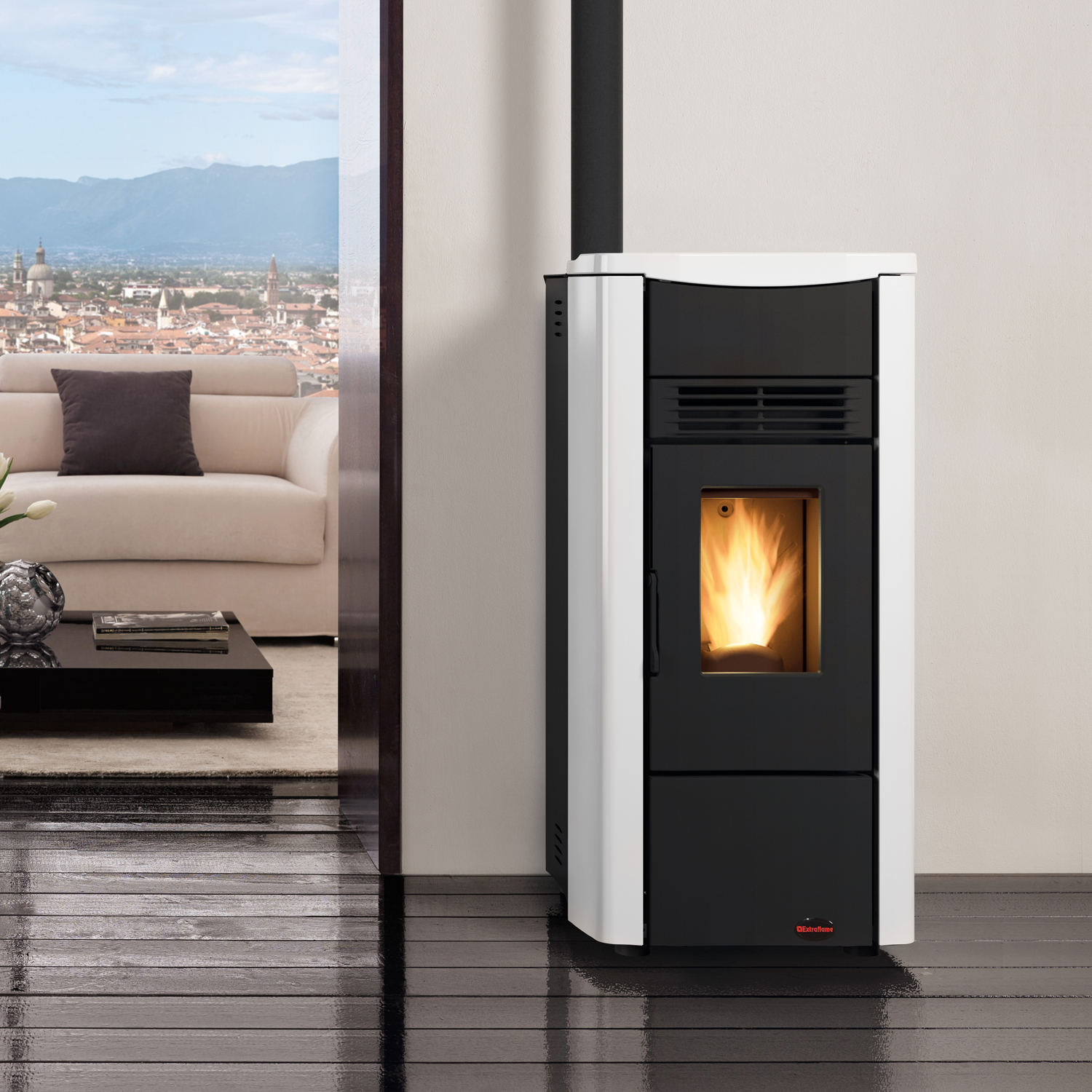Extraflame Giusy EVO 2.0 Pelletofen Weiß Extraflame Giusy EVO 2.0 Pelletofen Weiß