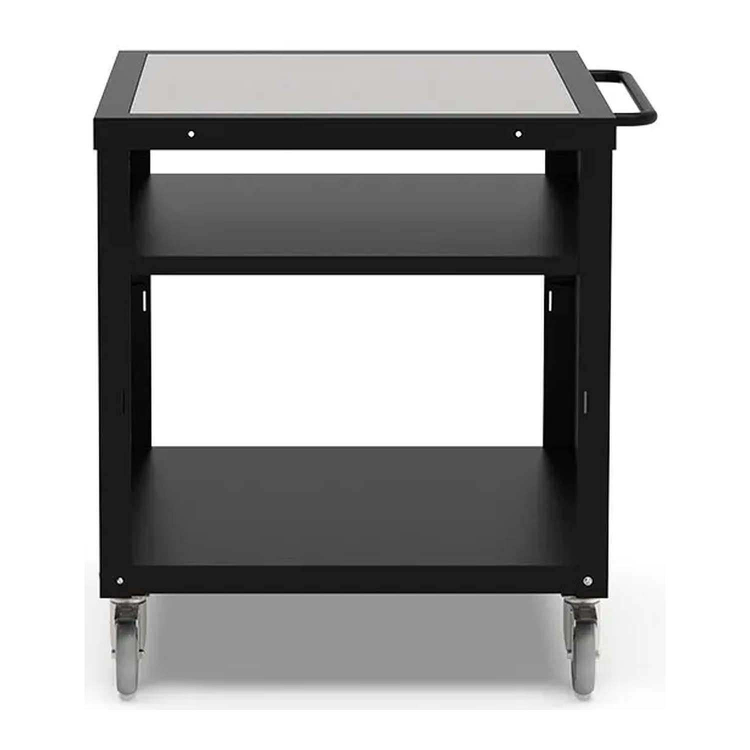 Alfa Cooking Station 80 schwarz/ Arbeitsplatte Edelstahl