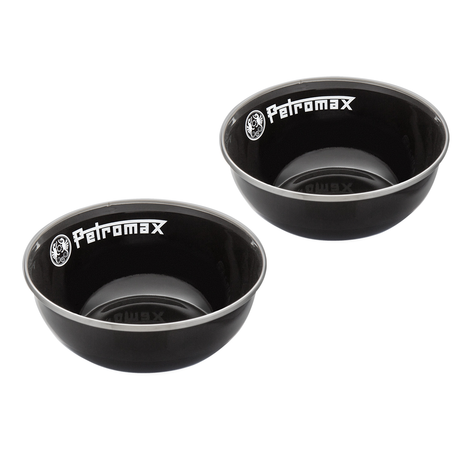 Petromax Emaille-Schalen Schwarz 2er-Set 160 ml Petromax Emaille-Schalen Schwarz 2er-Set 160 ml