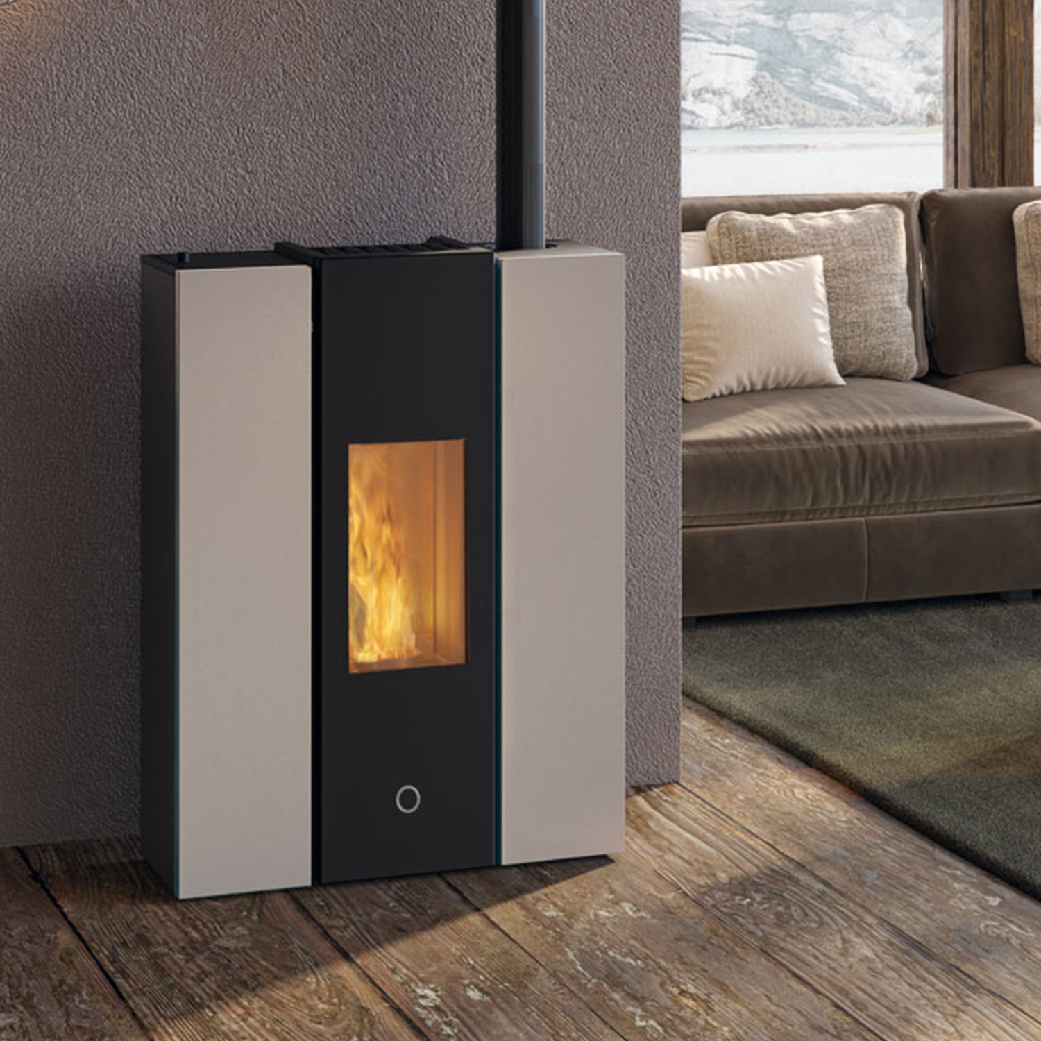 EK63 Gotha 70 Evo Pelletofen Stahl taubengrau