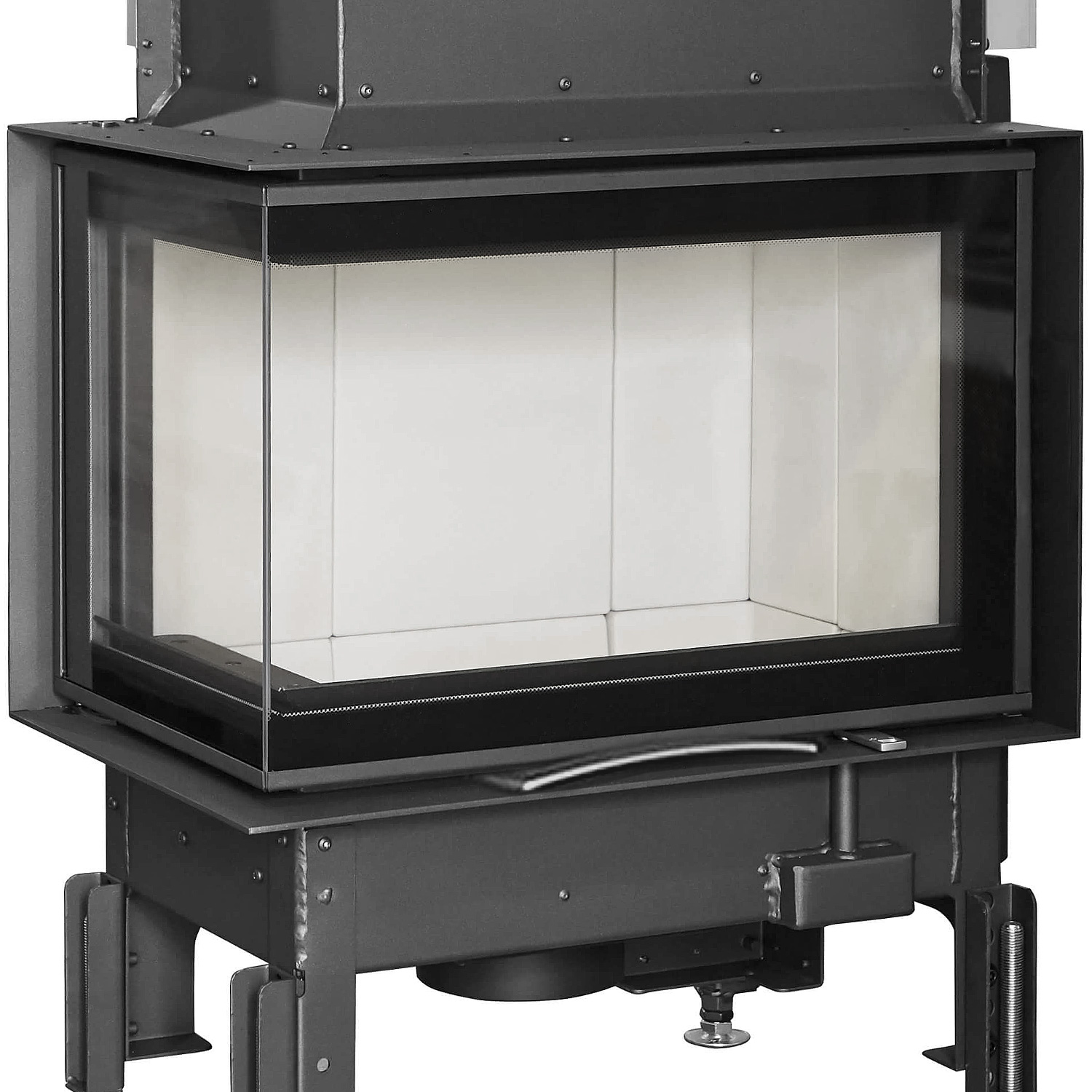 Austroflamm Sam 2.0 Kaminbausatz Eckverglasung links mit Schiebetür Beton Anthrazit Austroflamm Sam 2.0 Kaminbausatz Eckverglasung links mit Schiebetür Beton Anthrazit