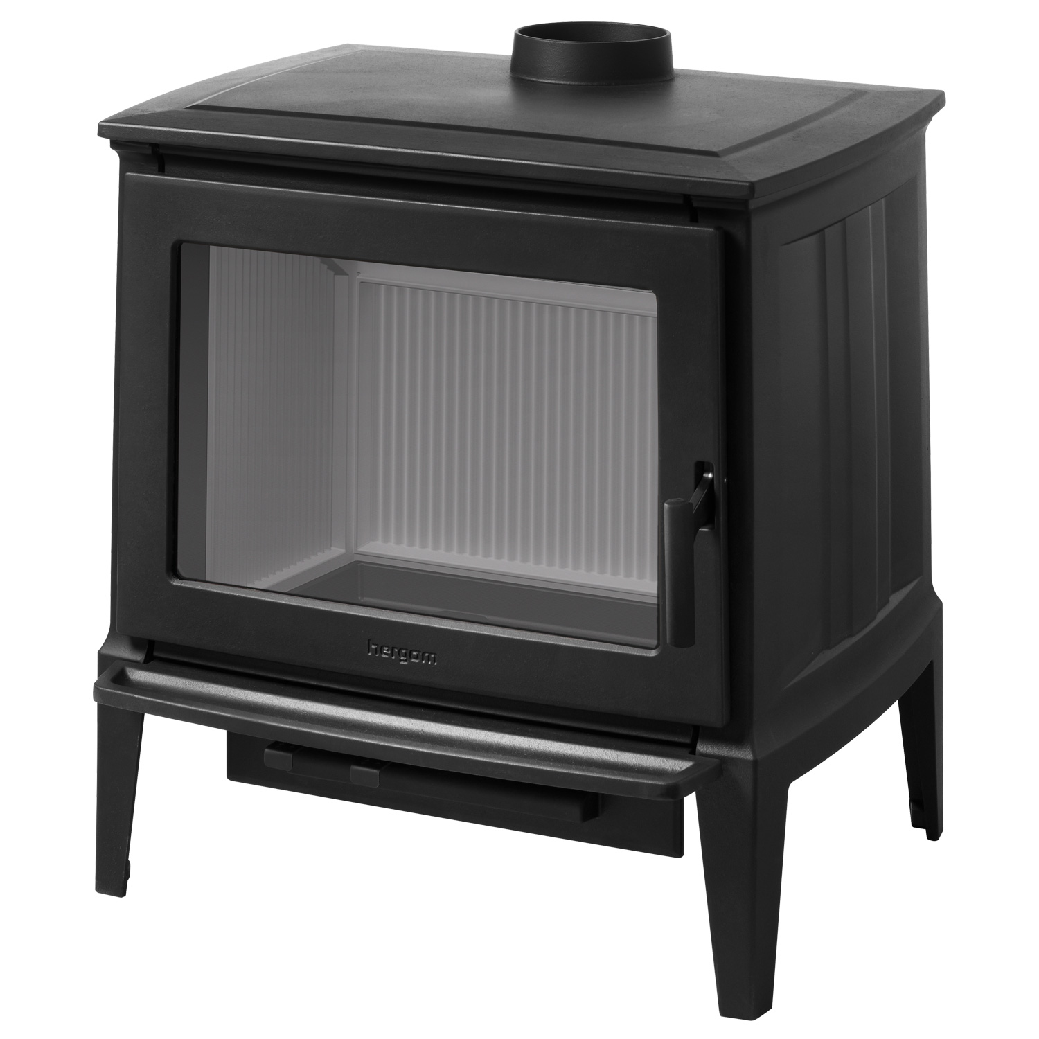 Hergom E30 L Kaminofen Gusseisen Schwarz