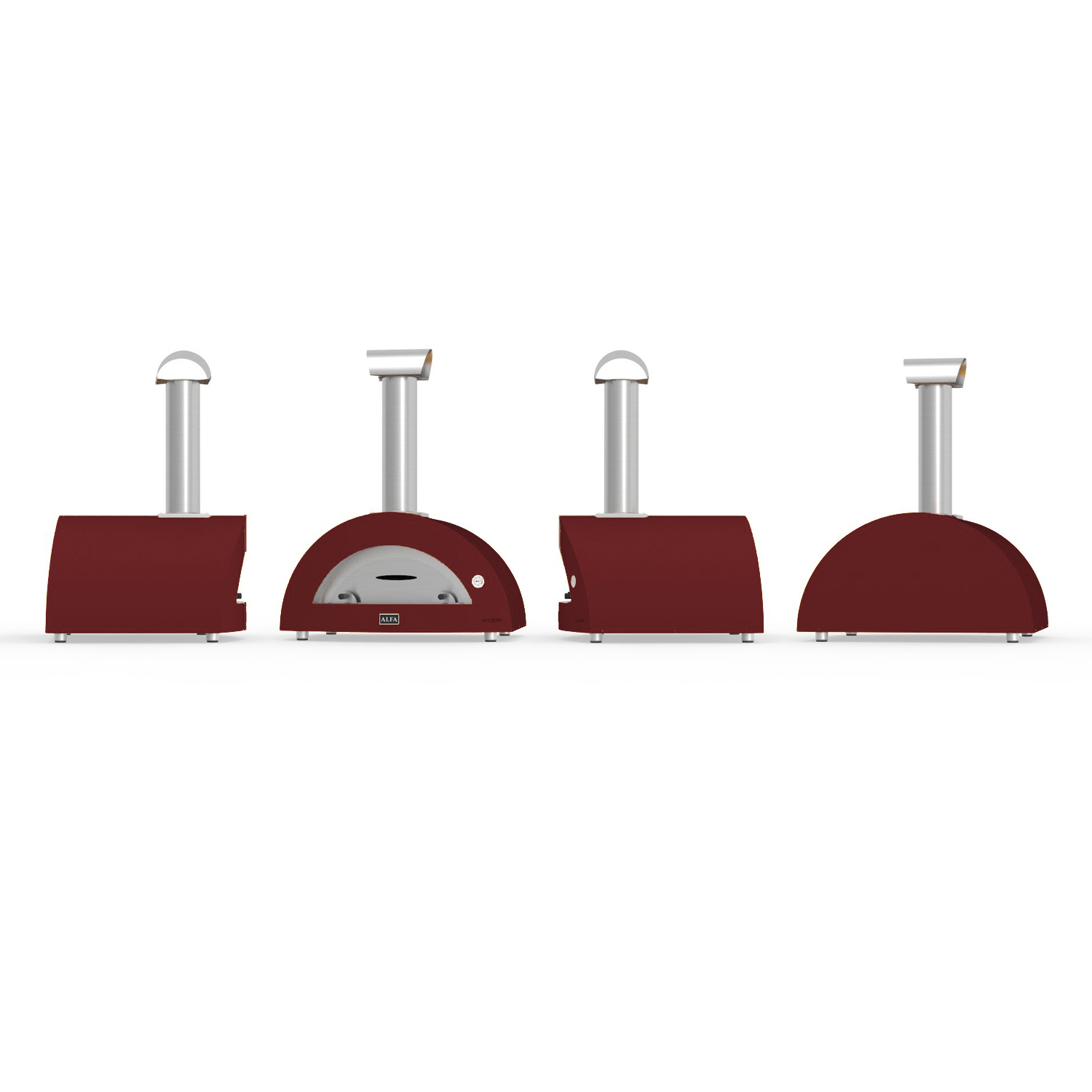 Alfa Forni Pizzaofen Allegro Antikrot ohne Unterbau + Ventura Pizza-Set (4-tlg.) gratis