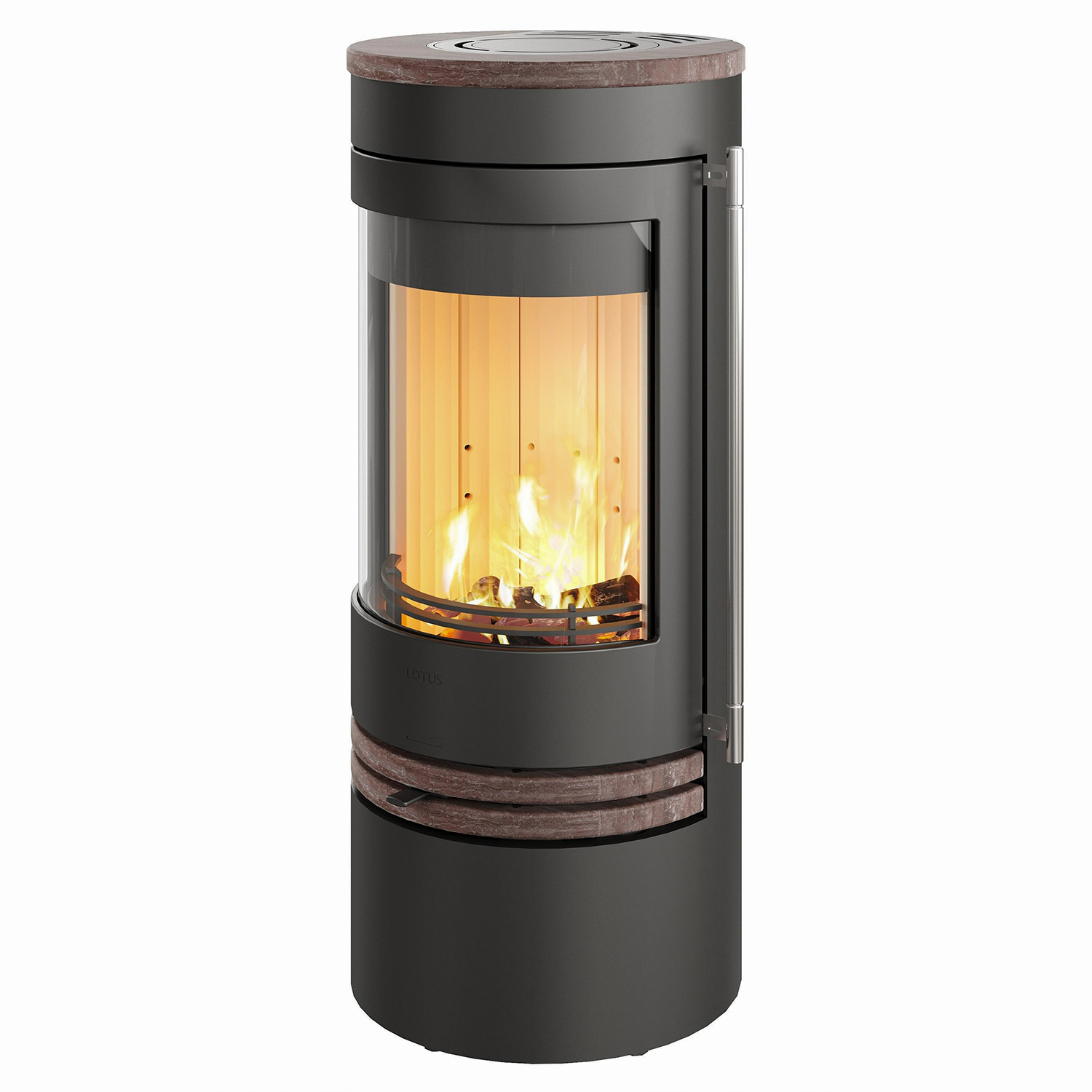 Lotus Kaminofen Orbis 1 Coffee Stone , RR hinten od. RR oben / optional Griffvarianten