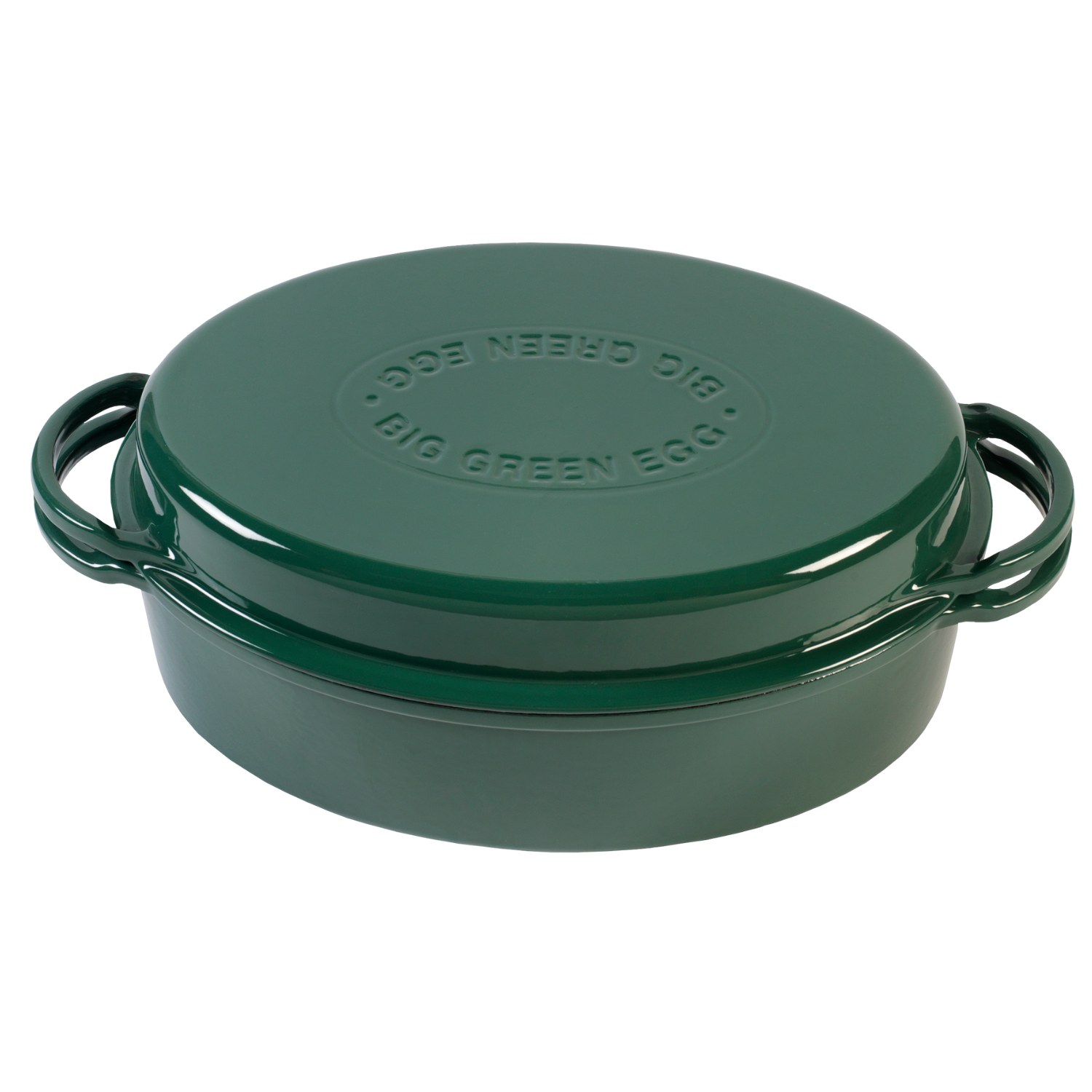 Big Green Egg Bräter Dutch Oven oval emailliert grün 5,2 l Big Green Egg Bräter Dutch Oven oval emailliert grün 5,2 l