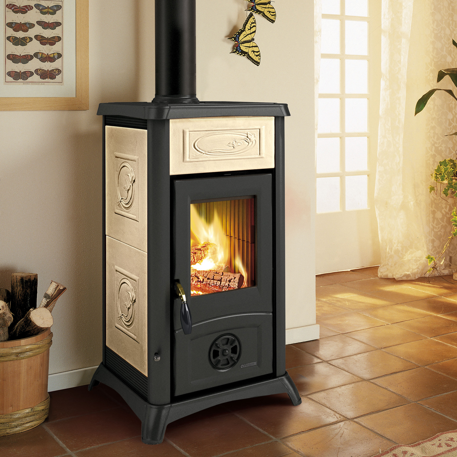 La Nordica Gemma Lean Kaminofen Liberty Panna