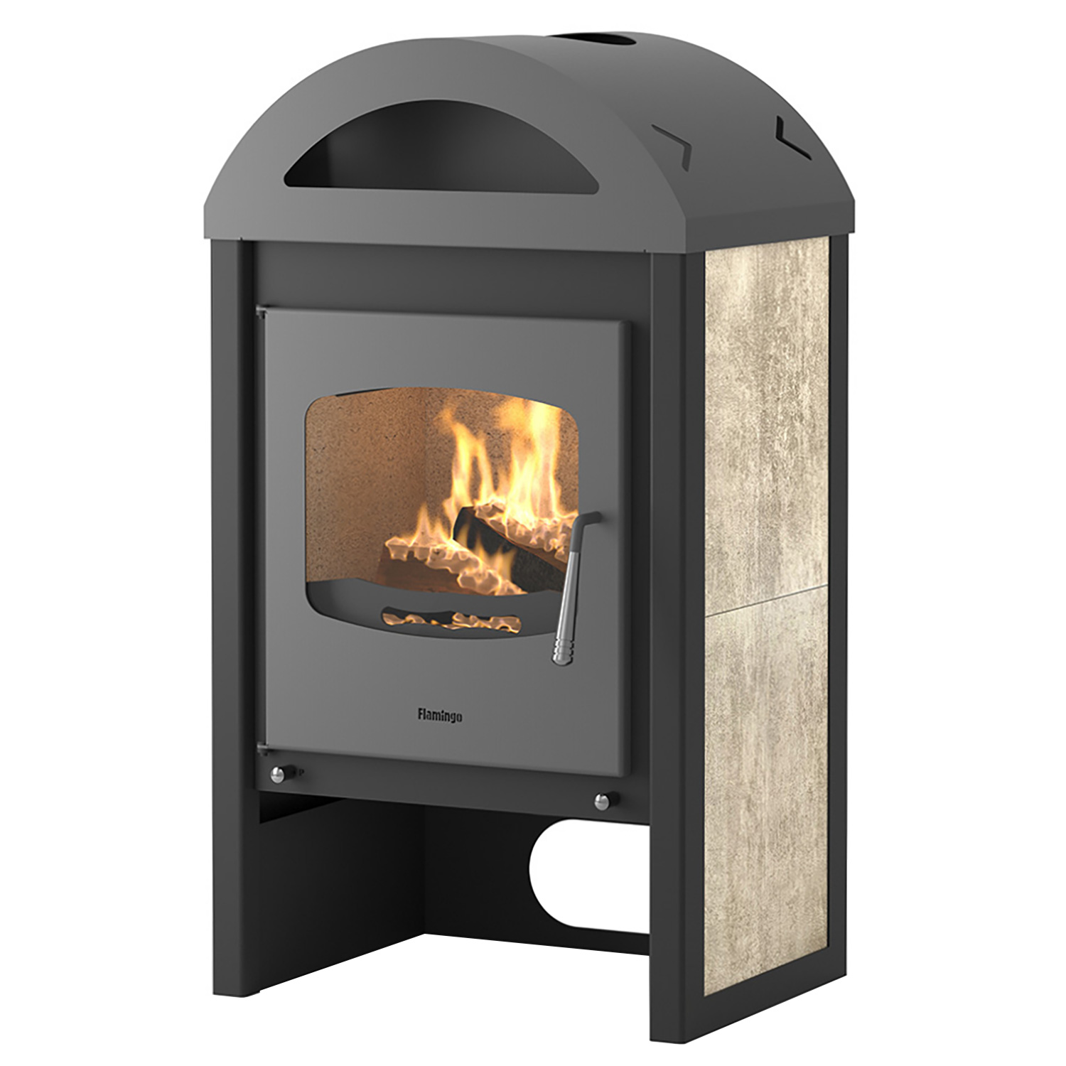 HS Flamingo MELAND Kaminofen White Oak