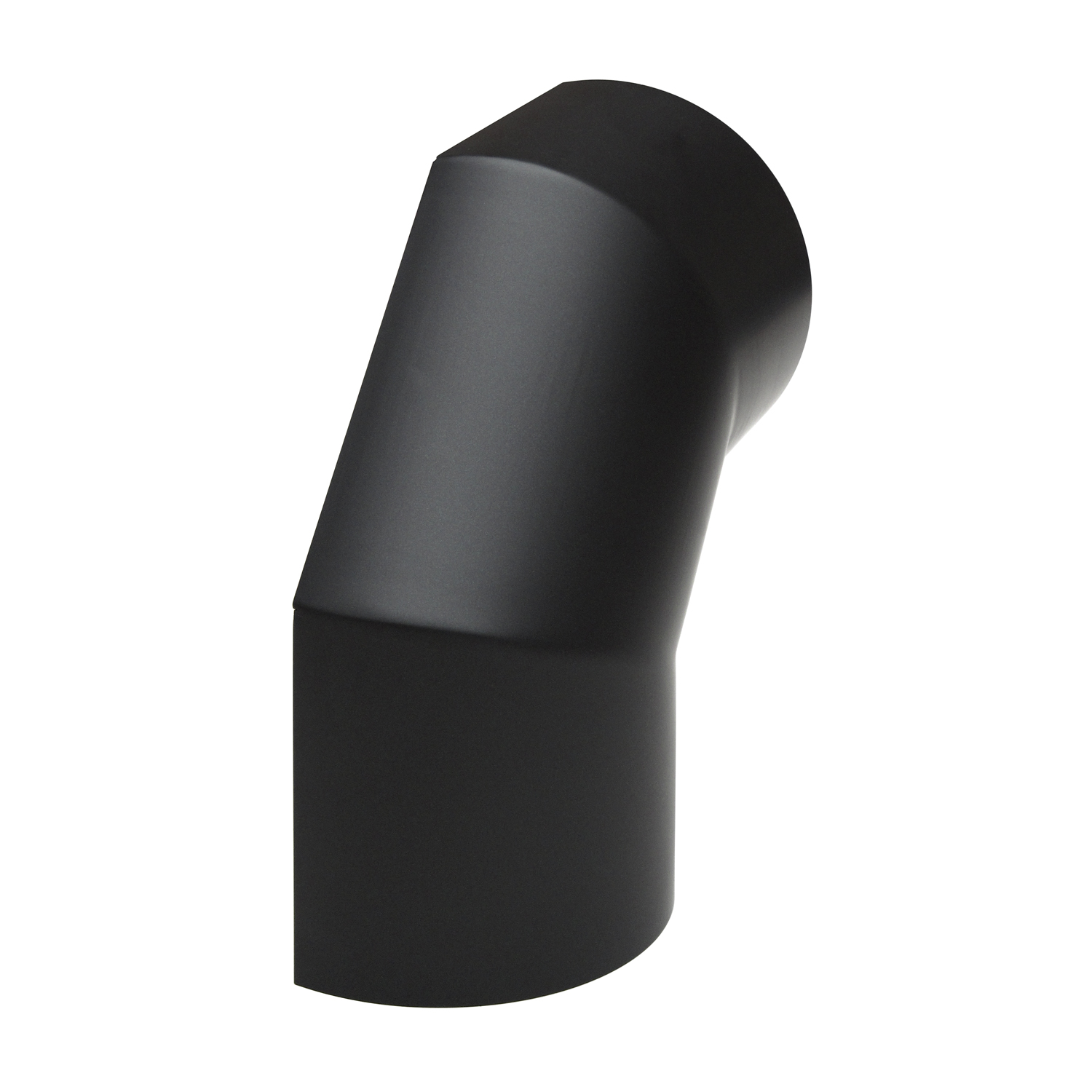 Raik Basic Thermoschild 160mm schwarz seitlich für 3teiligen Bogen 90° für Rauchrohr / Ofenrohr