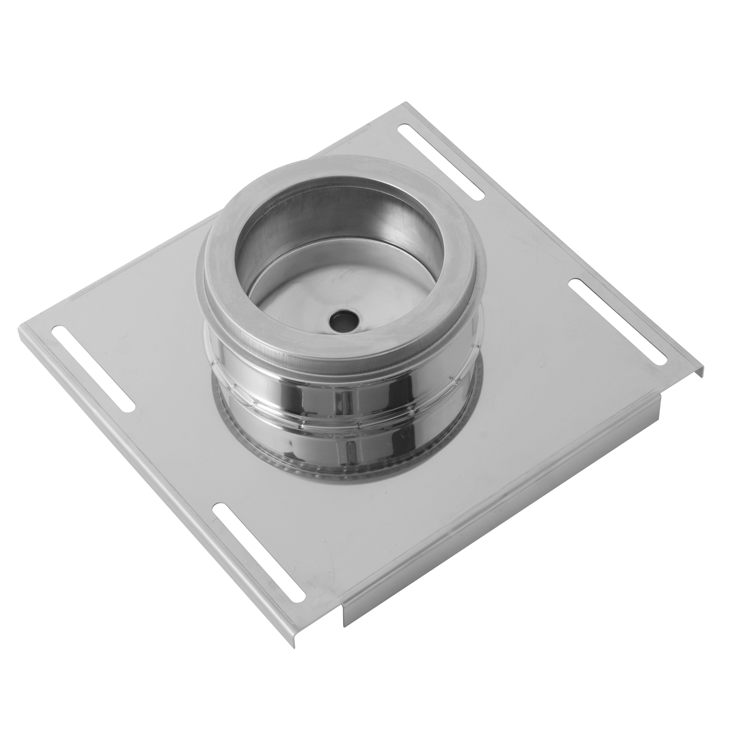 Opsinox Edelstahlschornstein 180mm Wandkonsole m. Kondensatablauf MSDC-D