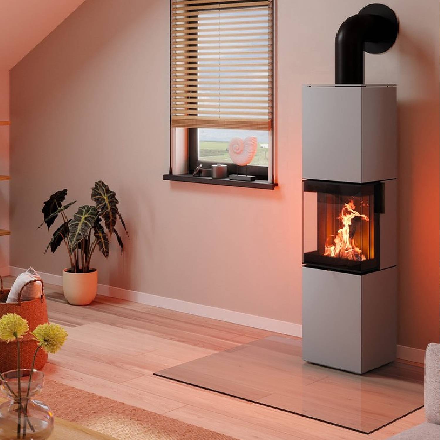 Spartherm Trico L steel RLU Kaminofen Titan