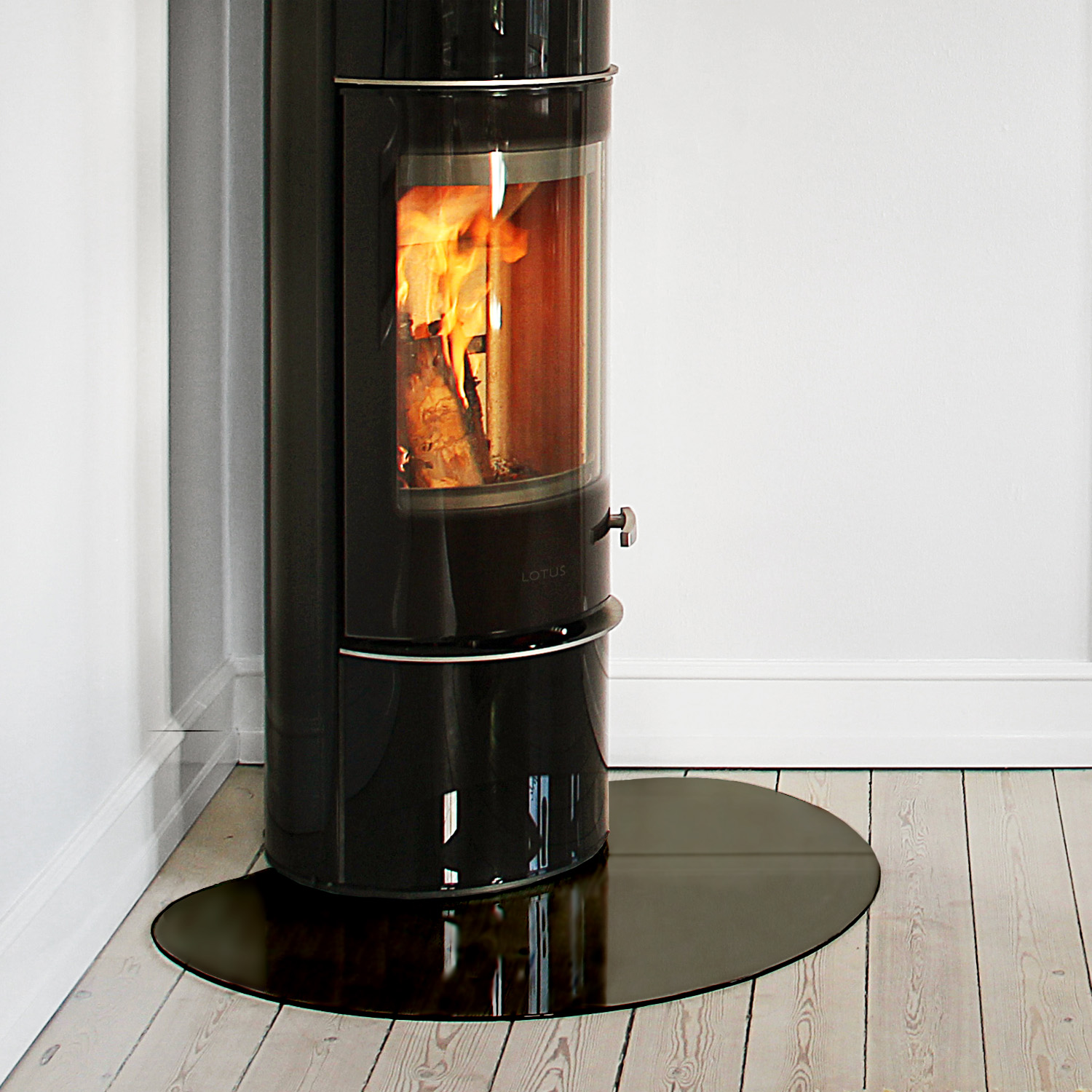 Lotus Prestige Vorlegeplatte Glas Schwarz