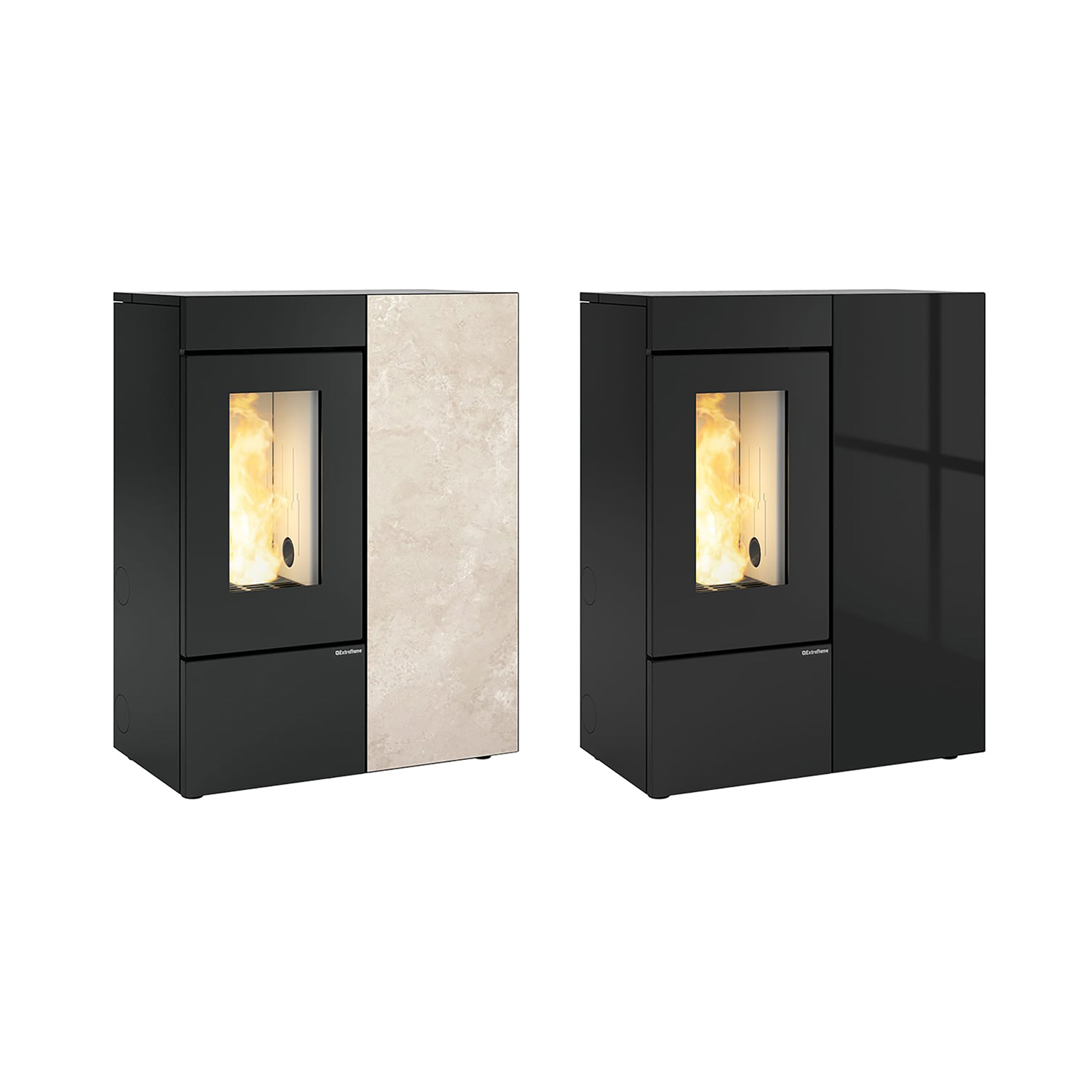 Extraflame Evolution Line Annalisa Plus Crystal Pelletofen Schwarz