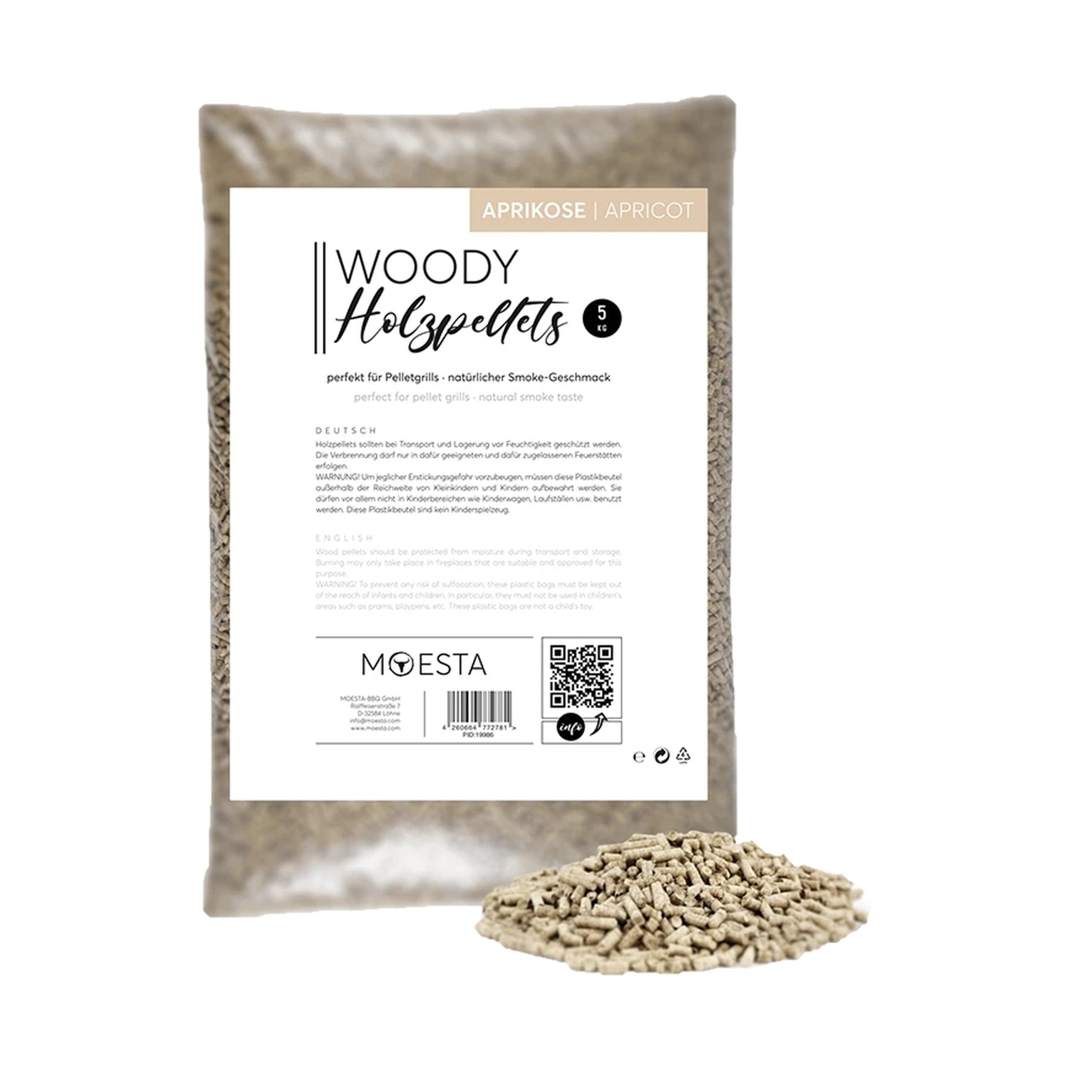 Moesta Holzpellets Aprikose 5kg