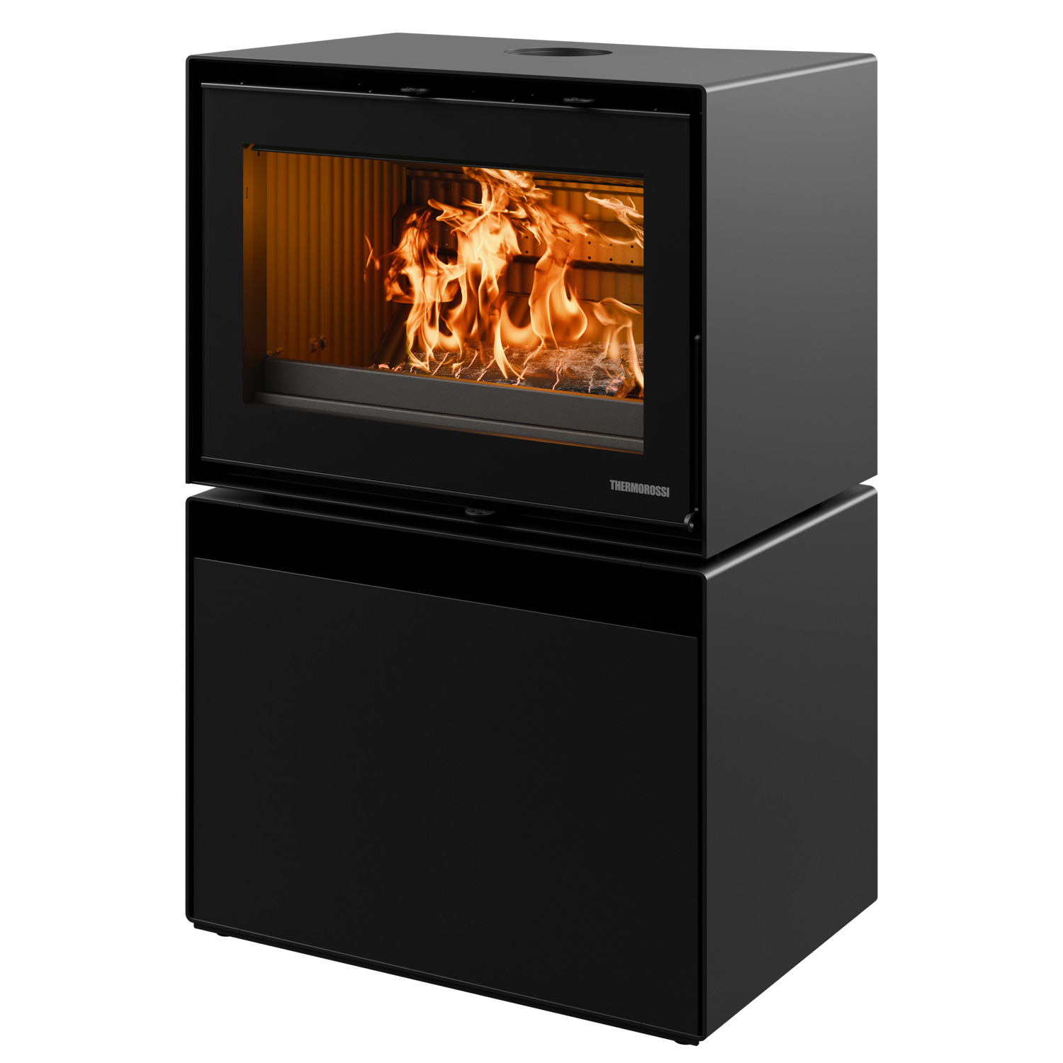 Thermorossi Moonlight Kaminofen Stahl Schwarz Matt