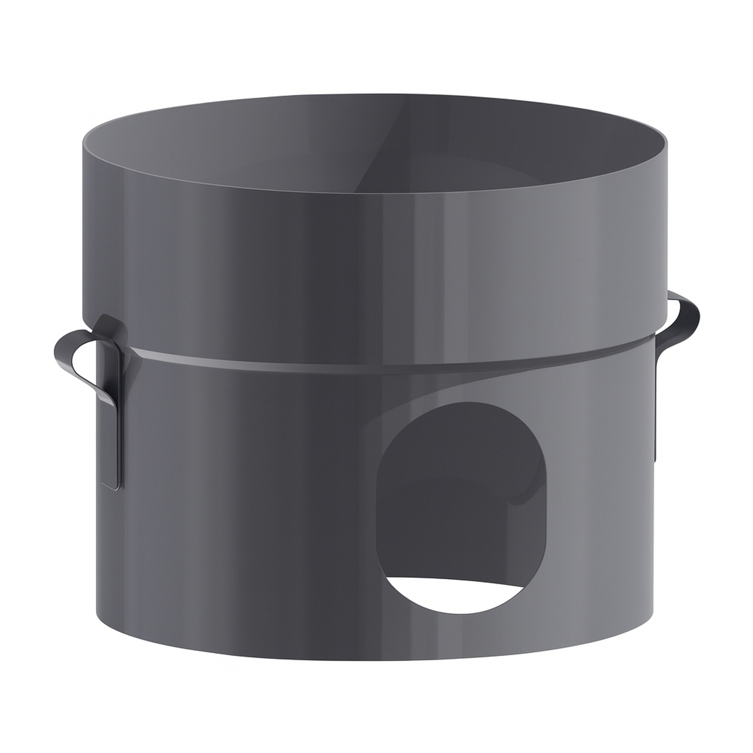 Schiedel Fußteil für PRIMA PLUS Kondensatschale Ø130 mm mit Ablauf unten einwandig matt