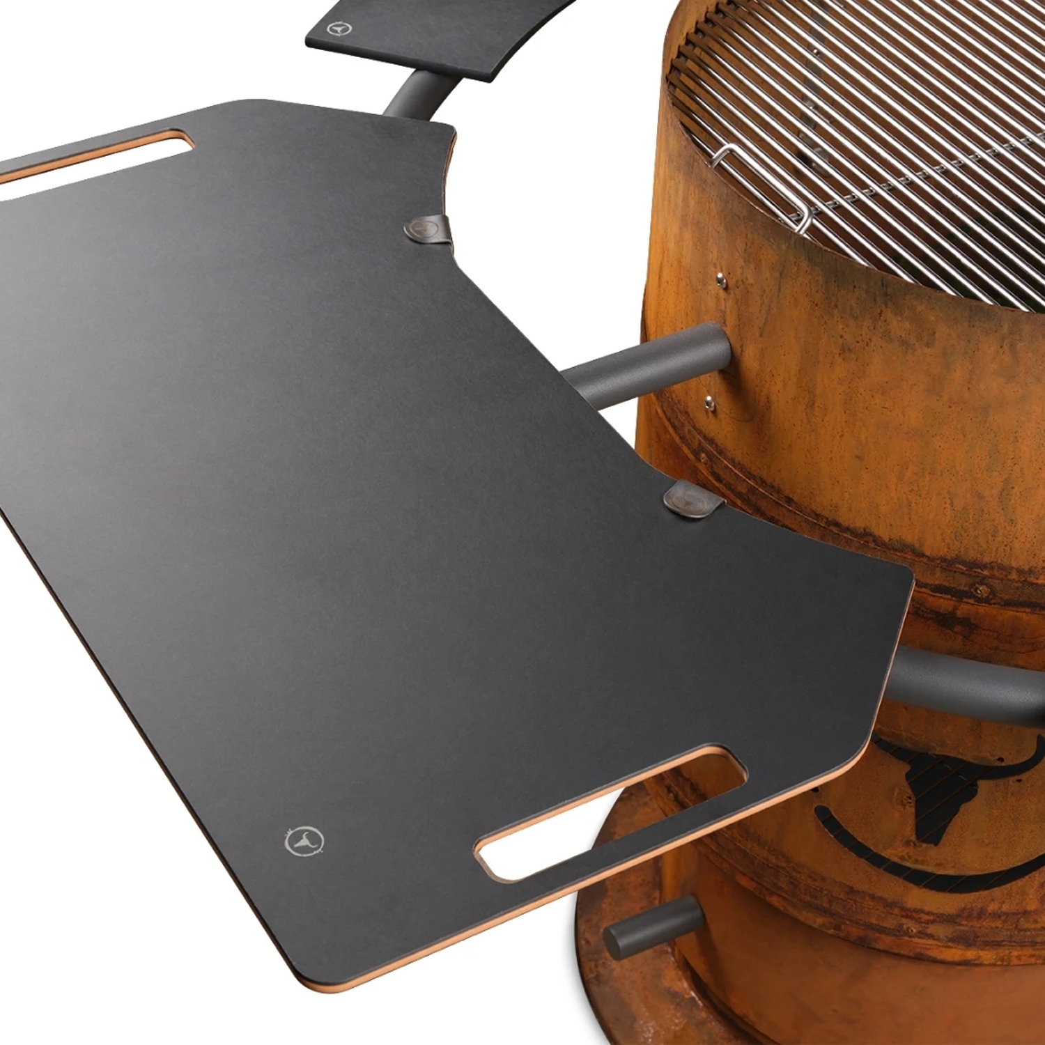 Moesta William Grillablage und Schneidebrett inkl. Klammern für Paperplank Ablagen für Bandit FirePlace