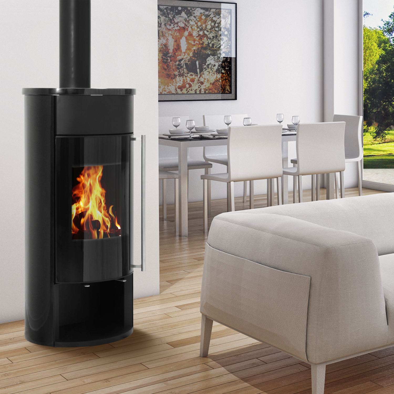 Kaminofen wasserführend Schmitzker Lecara Blackline Kaminofen wasserführend Schmitzker Lecara Blackline