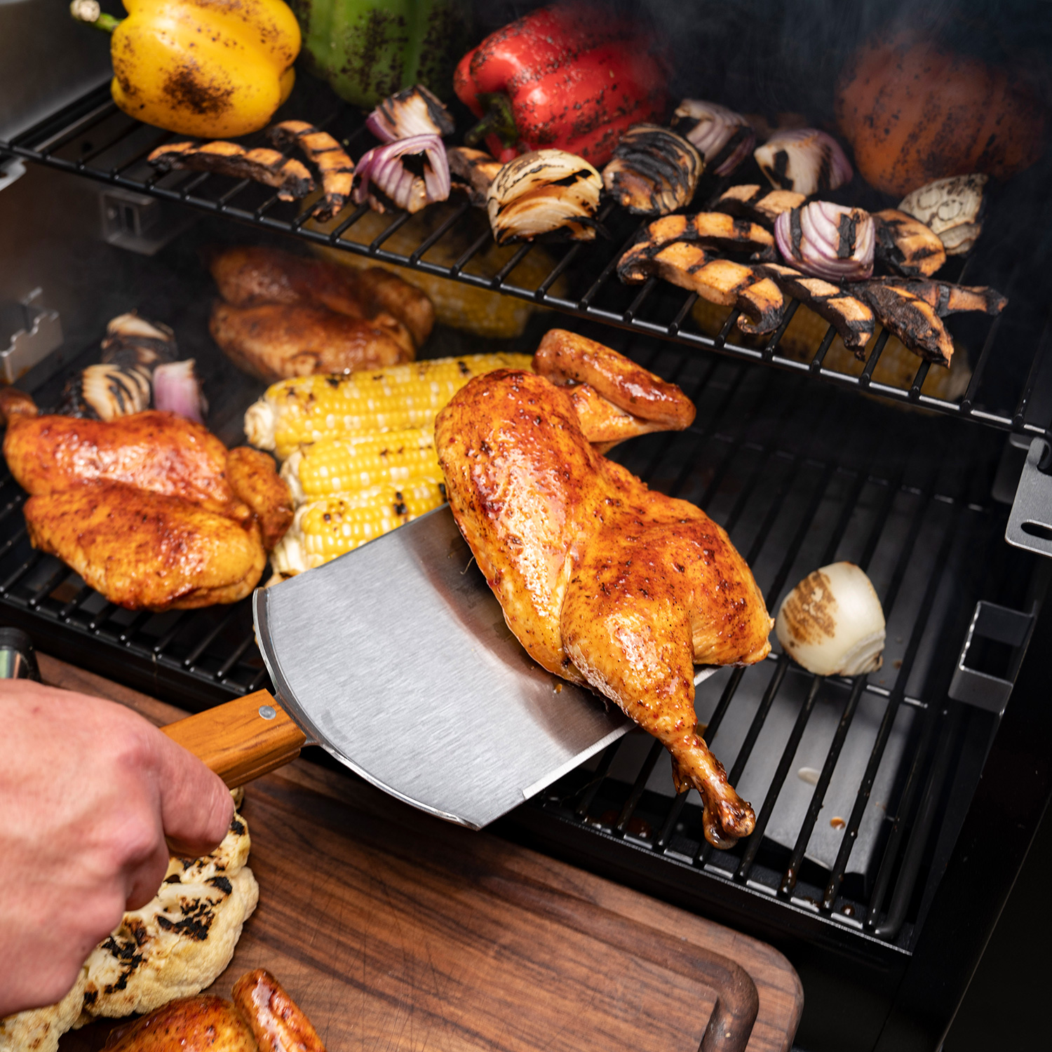 Traeger Extragroßer Fleisch- und Fischwender rechteckig Traeger Extragroßer Fleisch- und Fischwender rechteckig