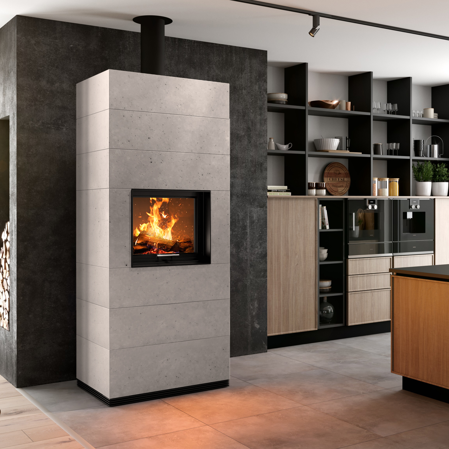 Spartherm SIM 3/3 Mini Sh-4S Kaminbausatz Feinbeton