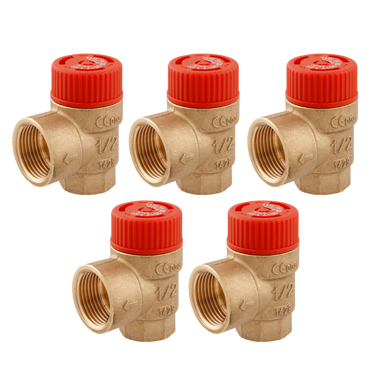 Afriso Membran-Sicherheitsventil MS Rp 1/2" x Rp 3/4" 5er Set Afriso Membran-Sicherheitsventil MS Rp 1/2" x Rp 3/4" 5er Set