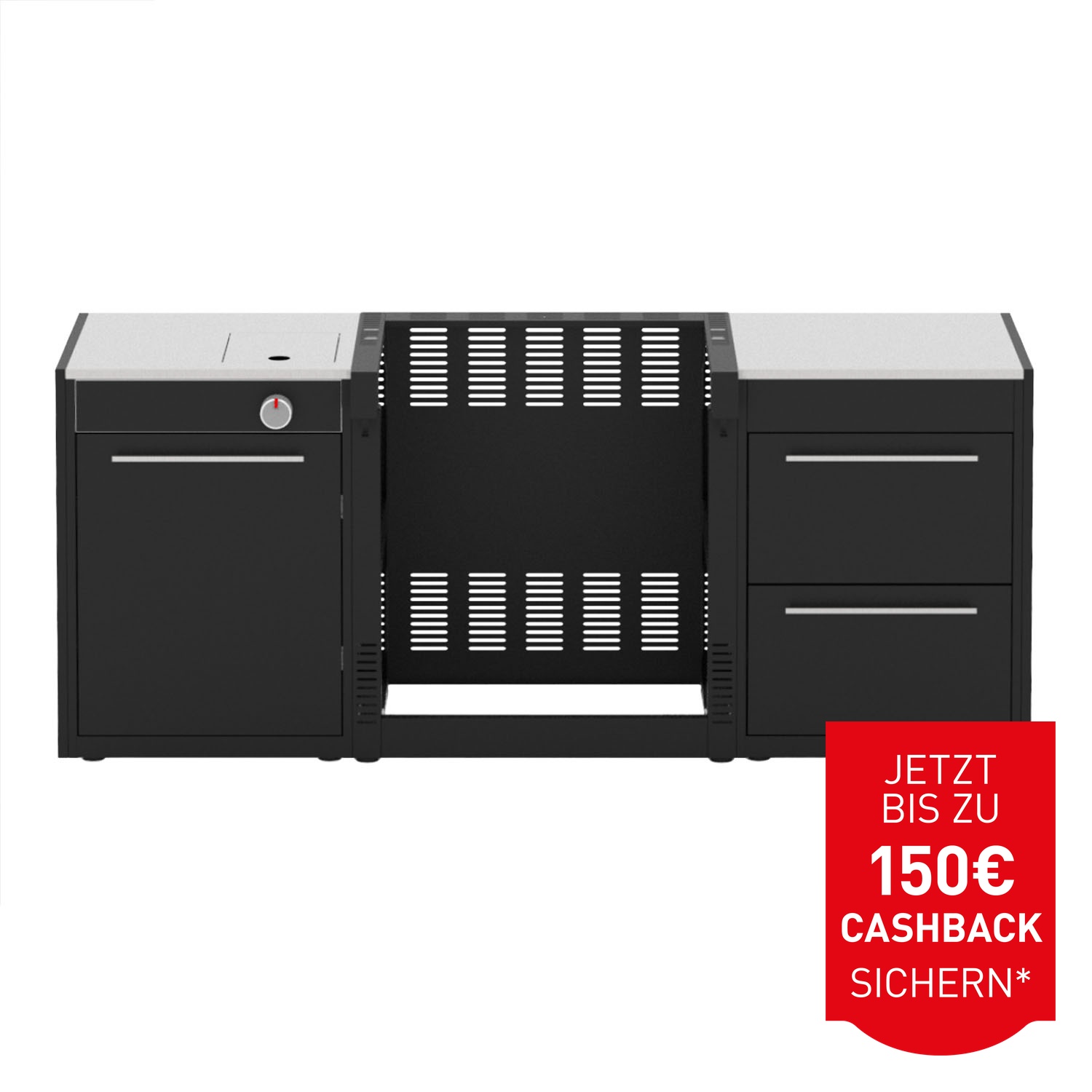 Weber BBQ Kitchen Set 3 für Genesis 3-Brenner mit Seitenkocher