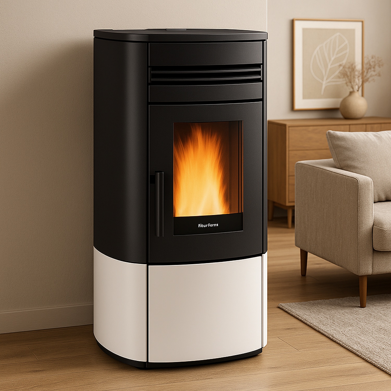 Extraflame NORIS - Weiss Pelletofen EVOLUTION LINE