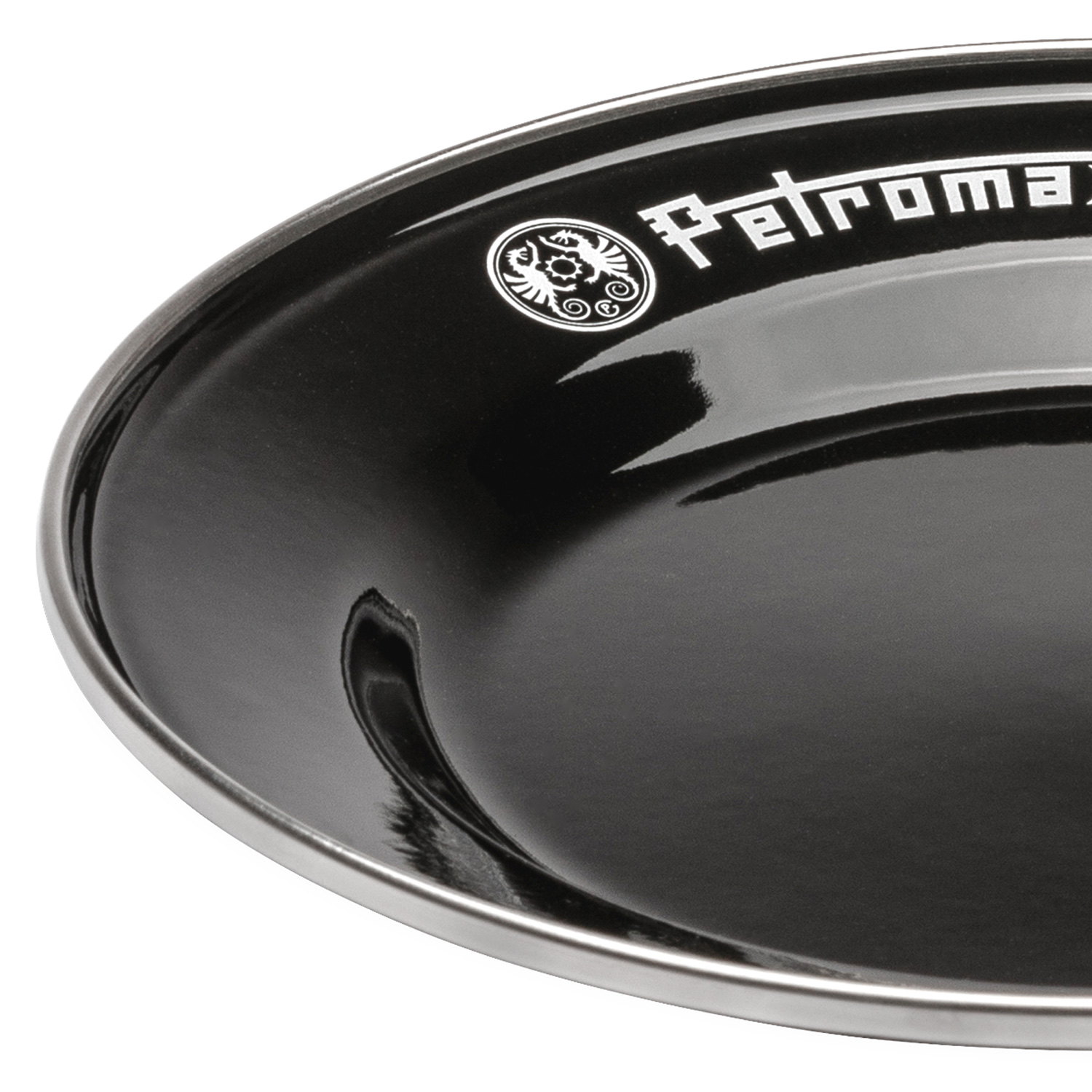 Petromax Emaille-Teller Schwarz 2er-Set Ø 26 cm Petromax Emaille-Teller Schwarz 2er-Set Ø 26 cm