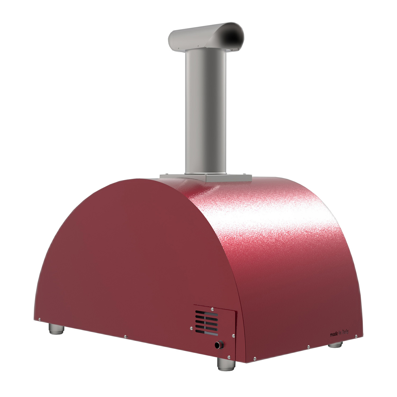 Alfa Moderno 3 Pizze Pizzaofen Hybrid Antik Rot